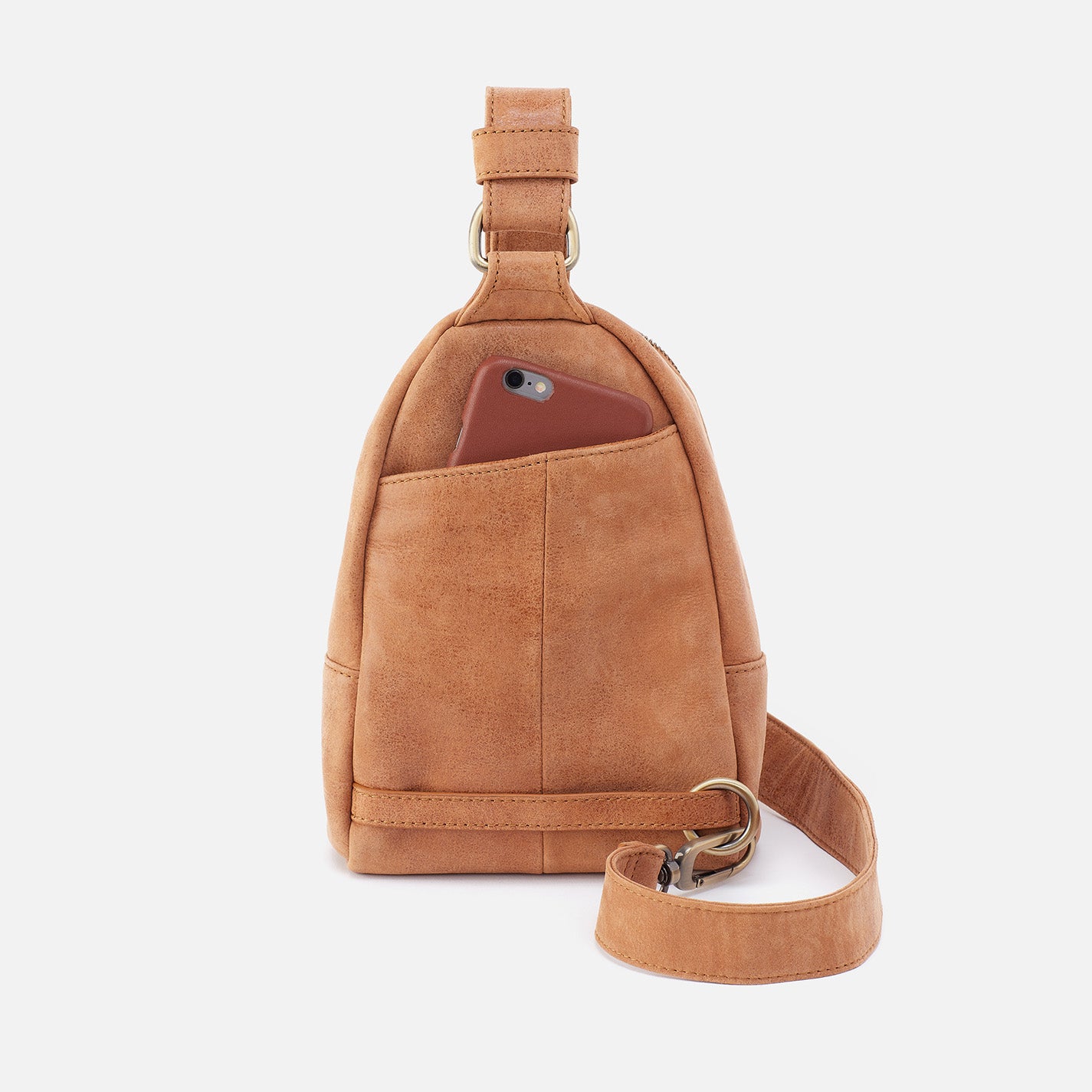 Fern Sling In Buffed Leather - Whiskey - Image 6