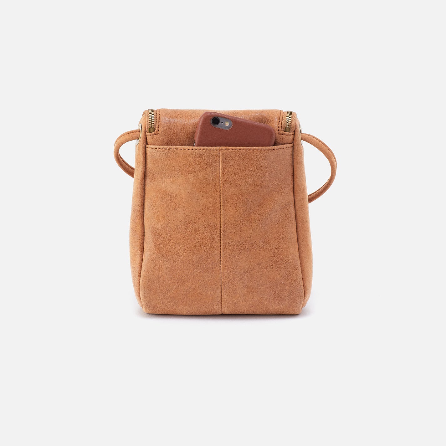 Fern Crossbody In Buffed Leather - Whiskey - Image 5