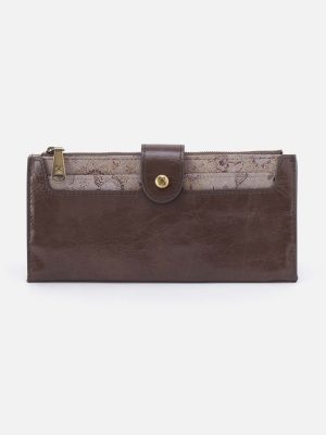 Dunn Continental Wallet in Polished And Printed Leather - Hearthstone