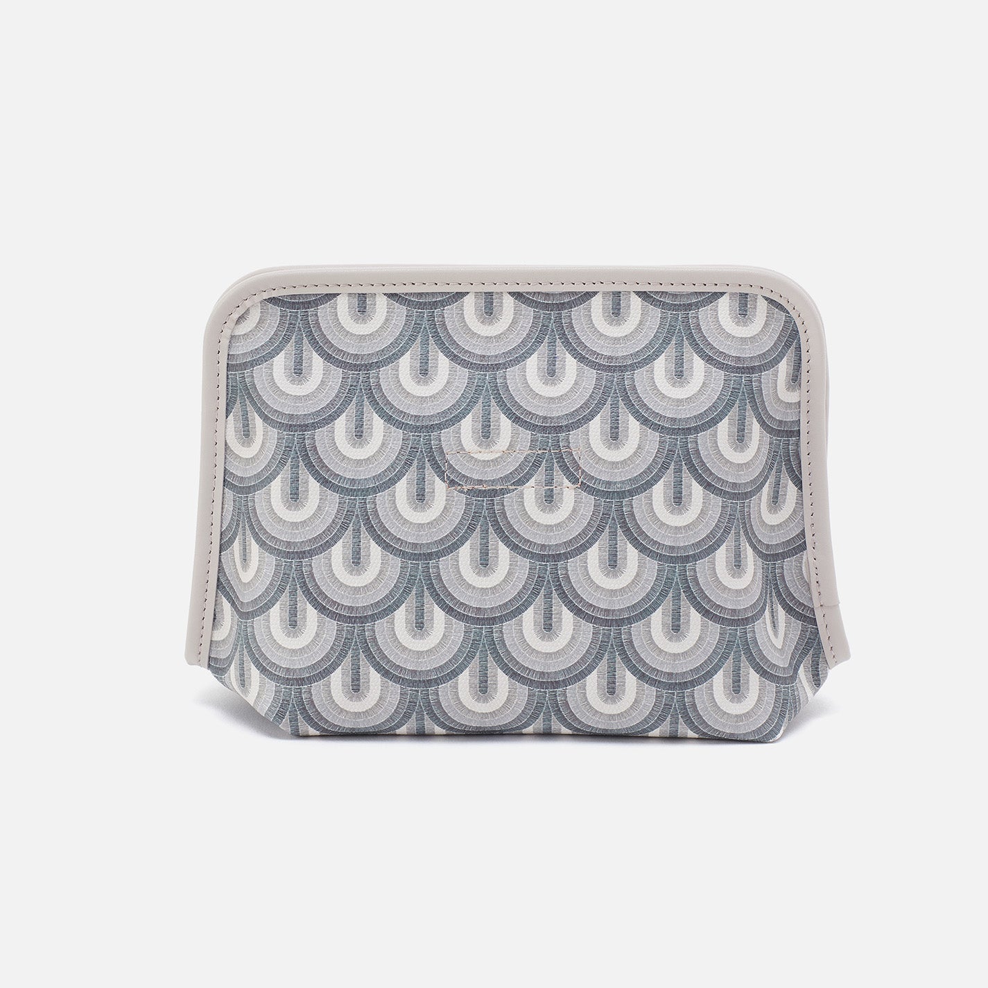 Beauty Cosmetic Pouch In Coated Canvas - Grey Dawn - Image 4