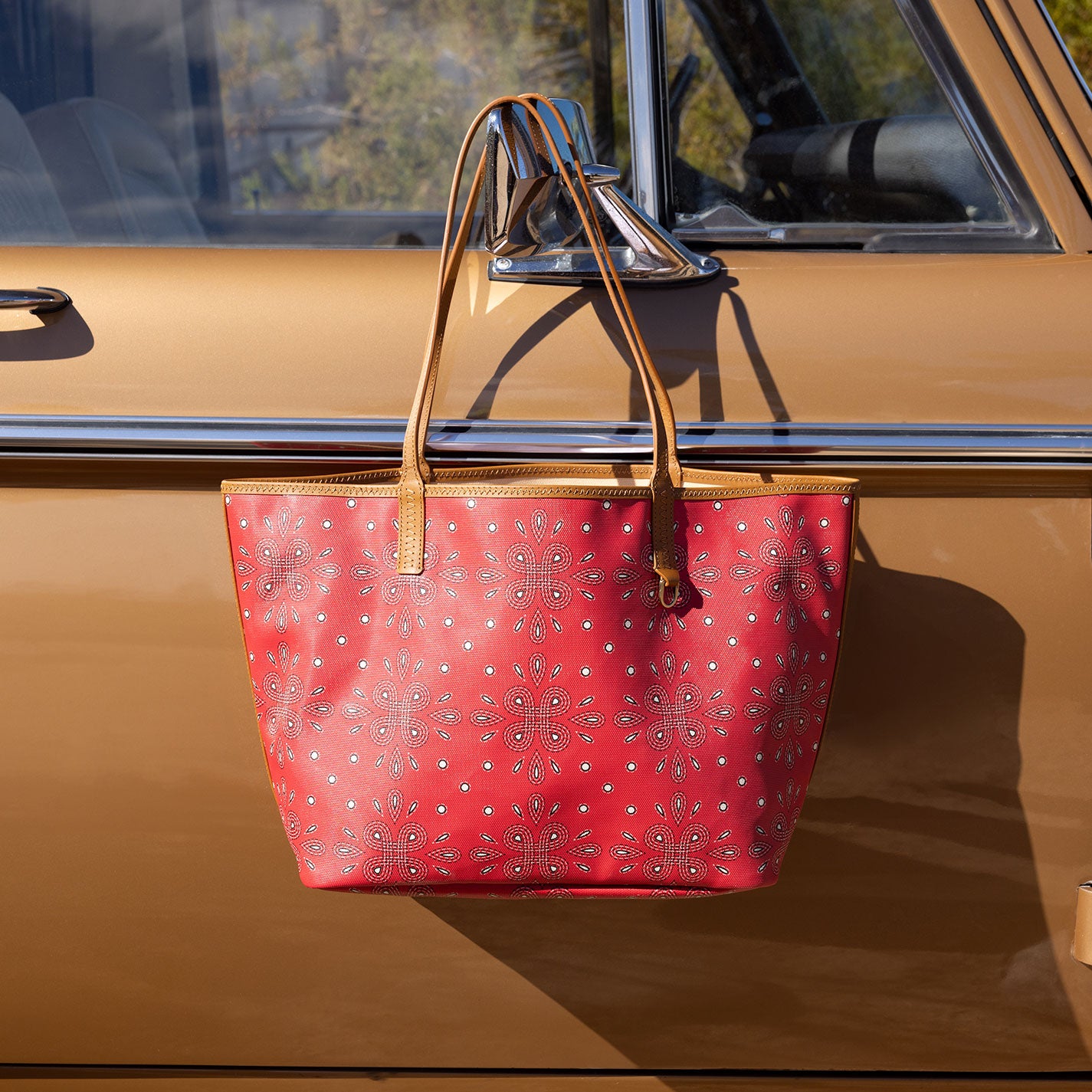All That Tote In Coated Canvas - Red Journey Bandana - Image 2