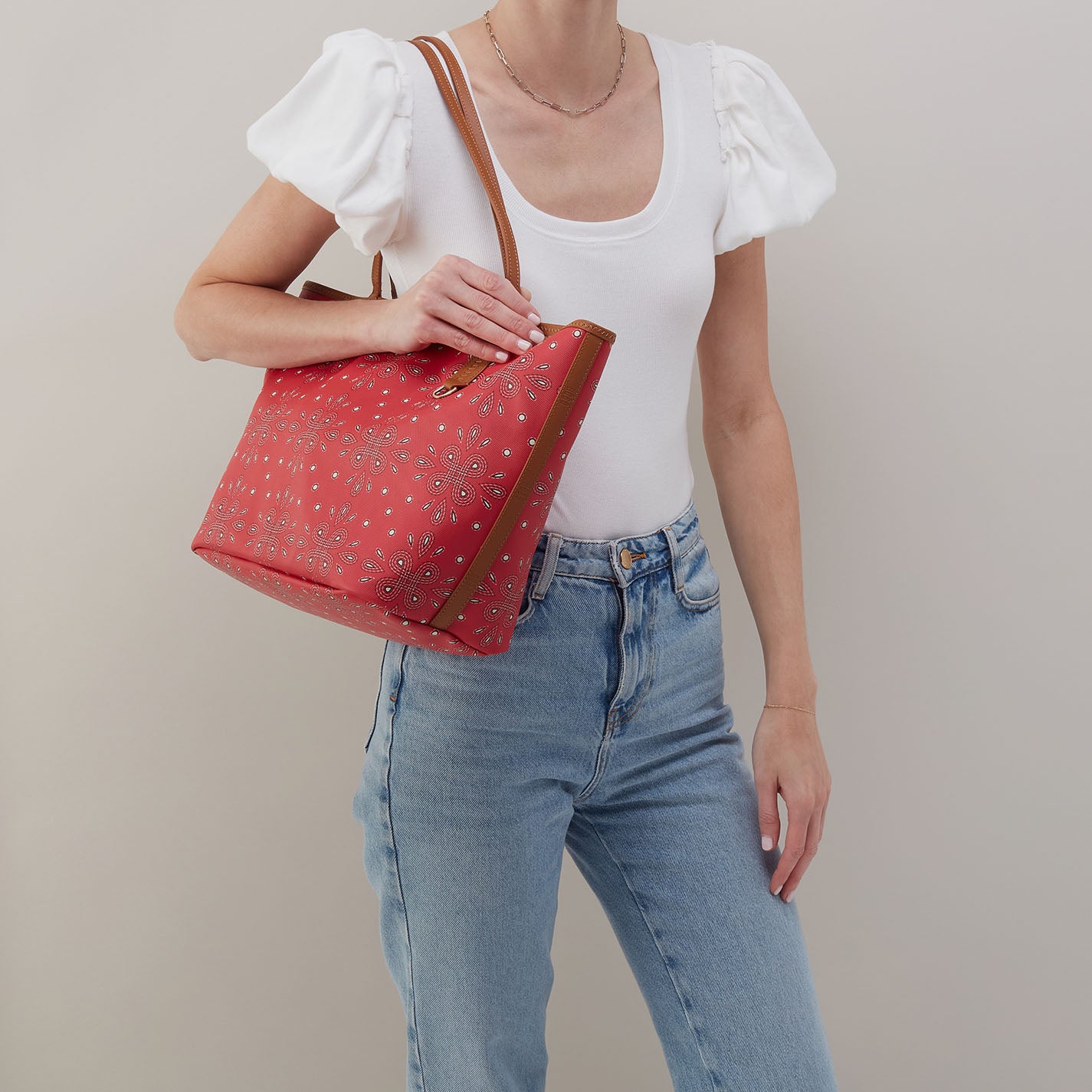 All That Tote In Coated Canvas - Red Journey Bandana - Image 3