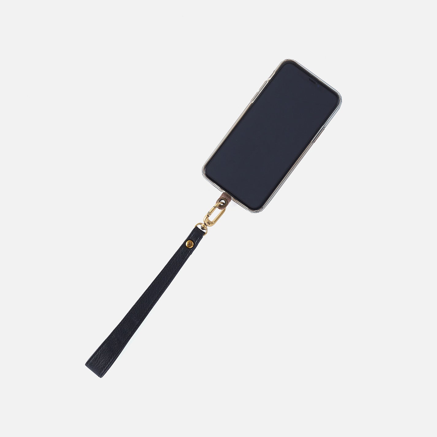 Phone Tether Tab in Fabric - Brown - Image 2