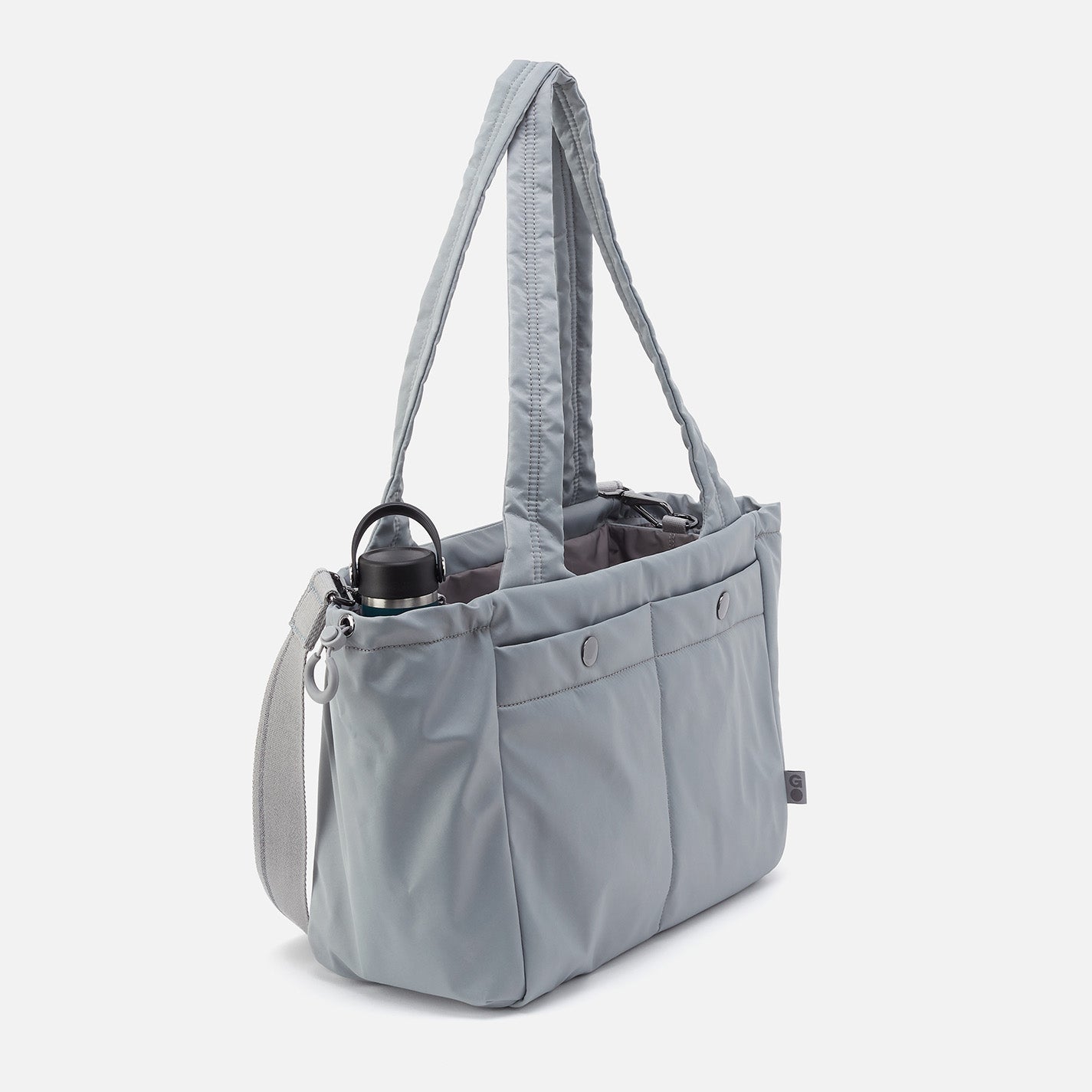 ALL IN ONE Tote in CaRefiber recycled nylon - Stone - Image 5