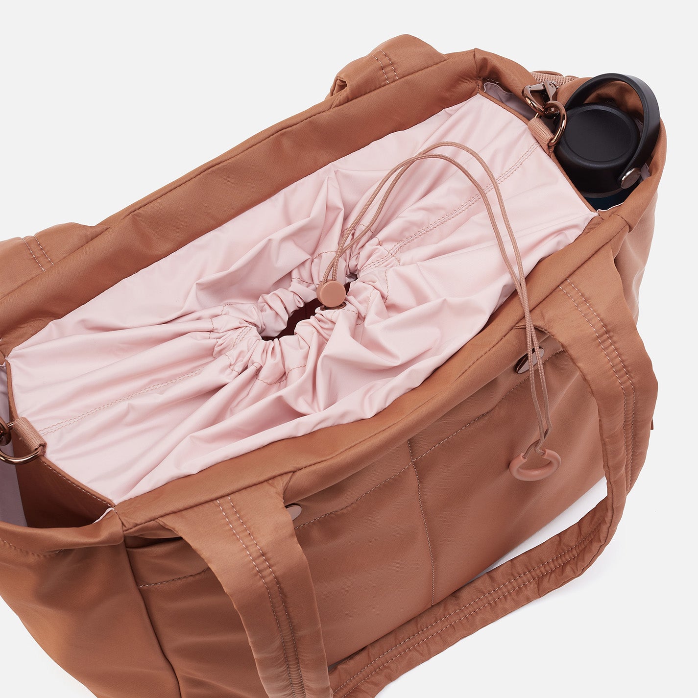 ALL IN ONE Tote in CaRefiber recycled nylon - Dune - Image 11