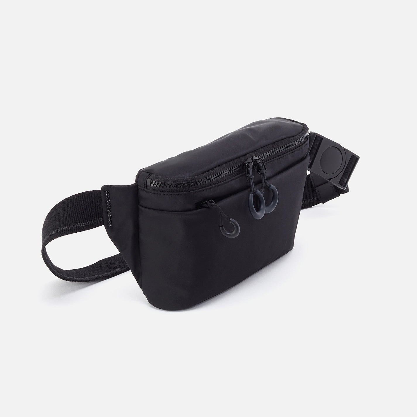 BE HOLD Belt Bag in CaRefiber recycled nylon - Jet - Image 5