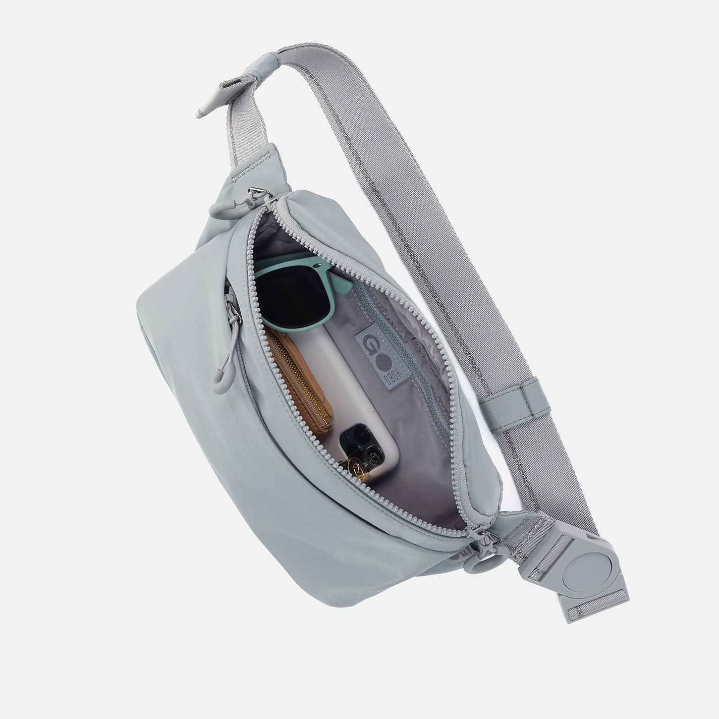 BE HOLD Belt Bag in CaRefiber recycled nylon - Stone - Image 2