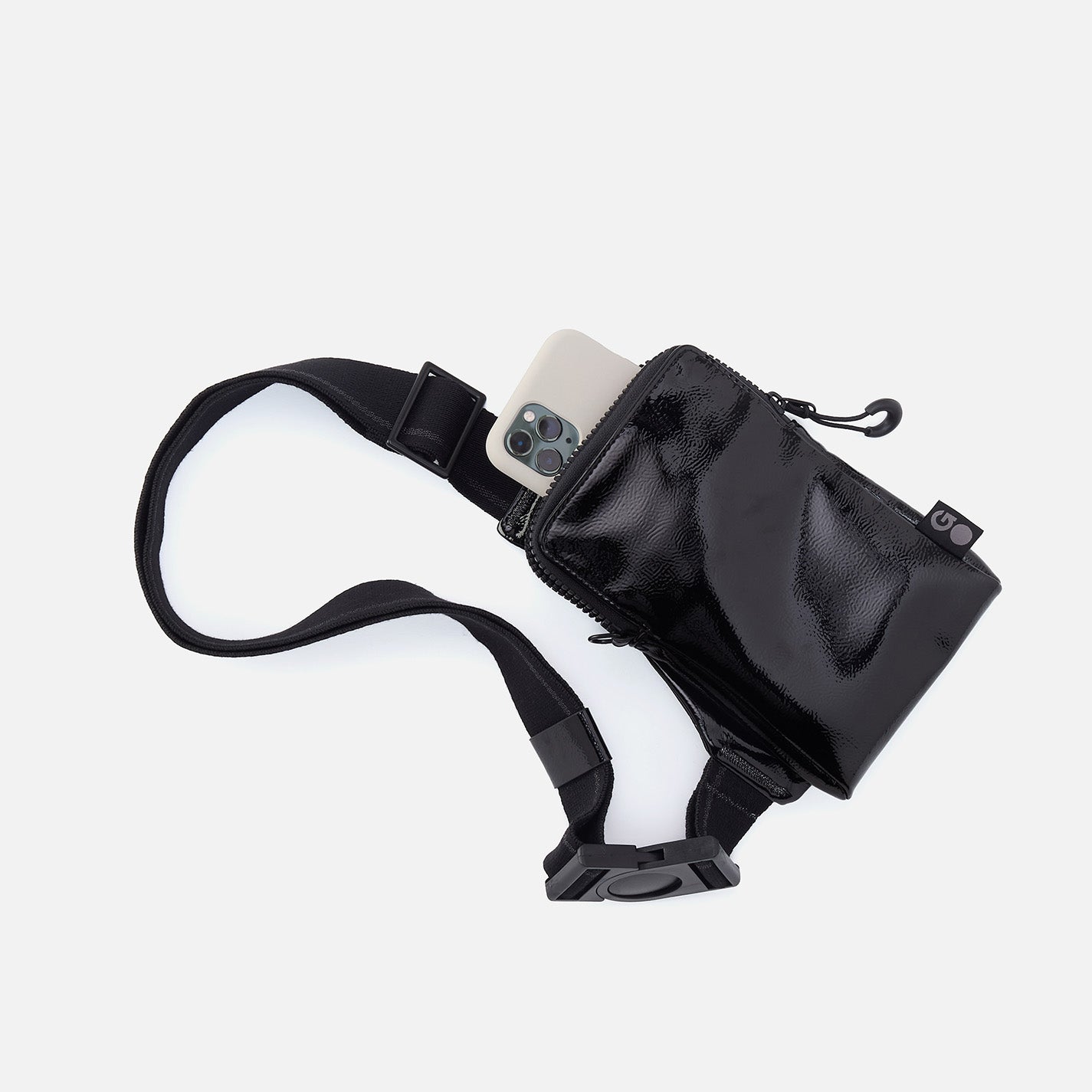 DIALED IN Phone Bag in EverShine nylon - Onyx - Image 2