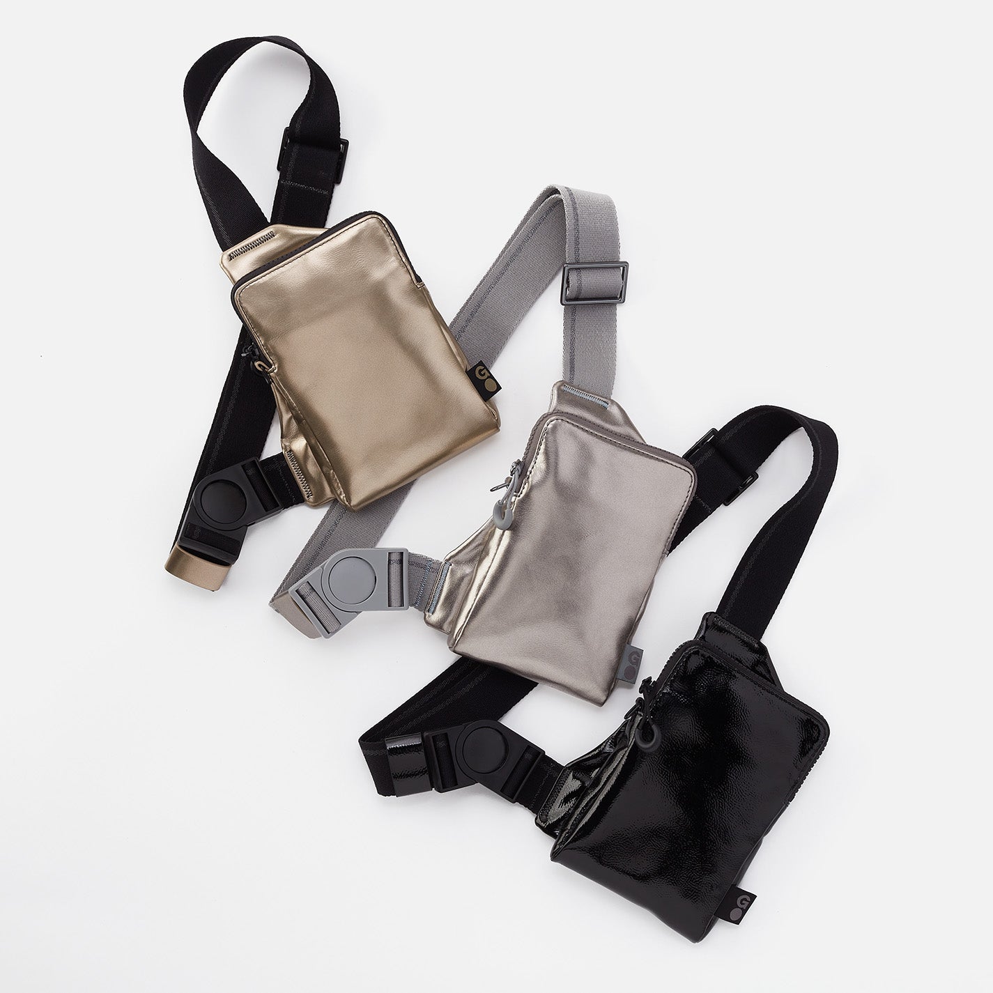DIALED IN Phone Bag in EverShine nylon - Onyx - Image 4