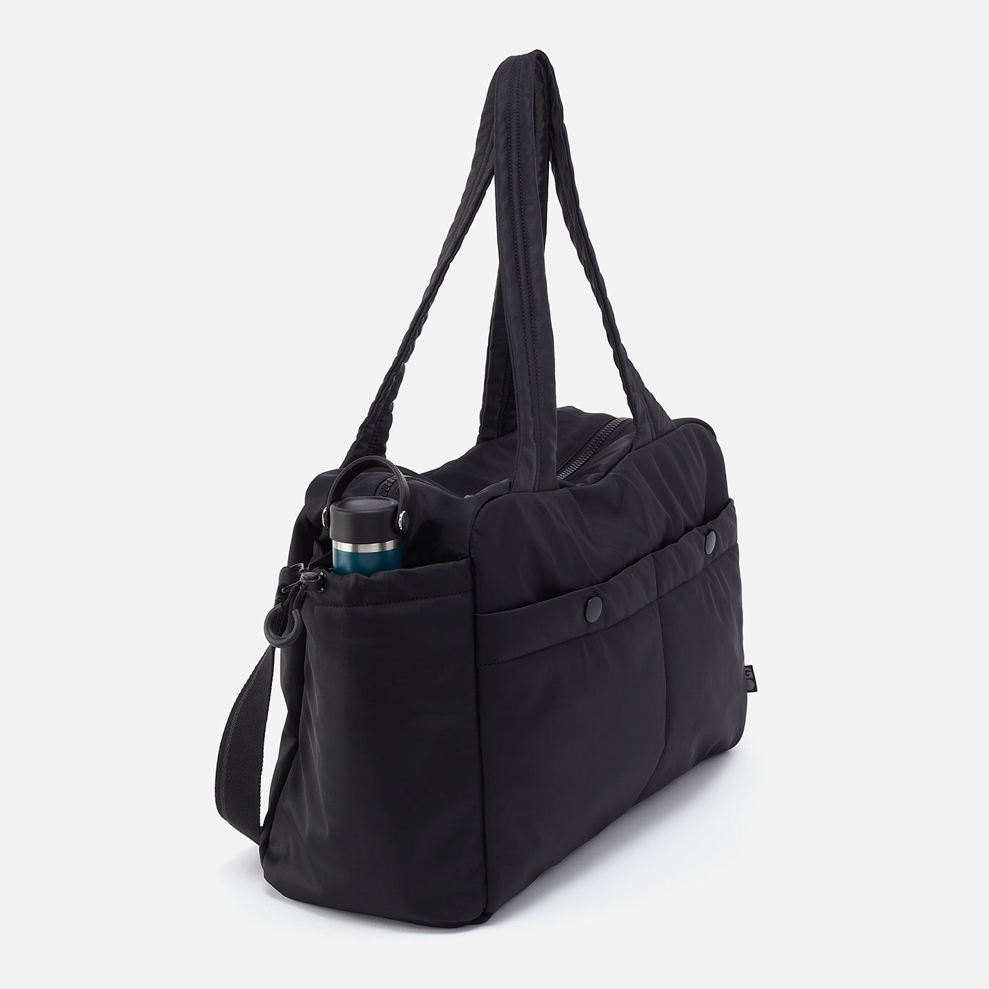 GET AWAY Duffle in CaRefiber recycled nylon - Jet - Image 6