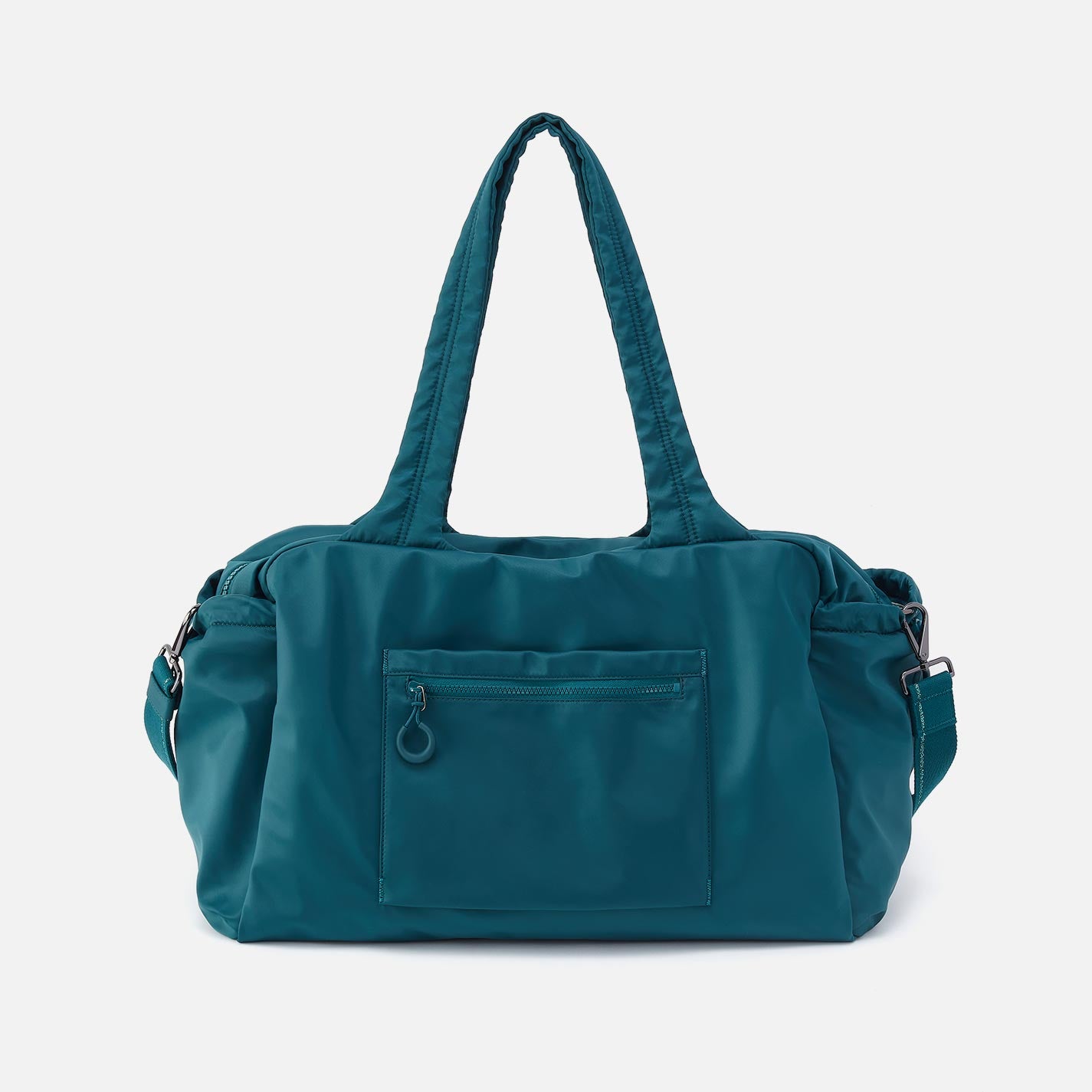 GET AWAY Duffle in CaRefiber recycled nylon - Teal - Image 6