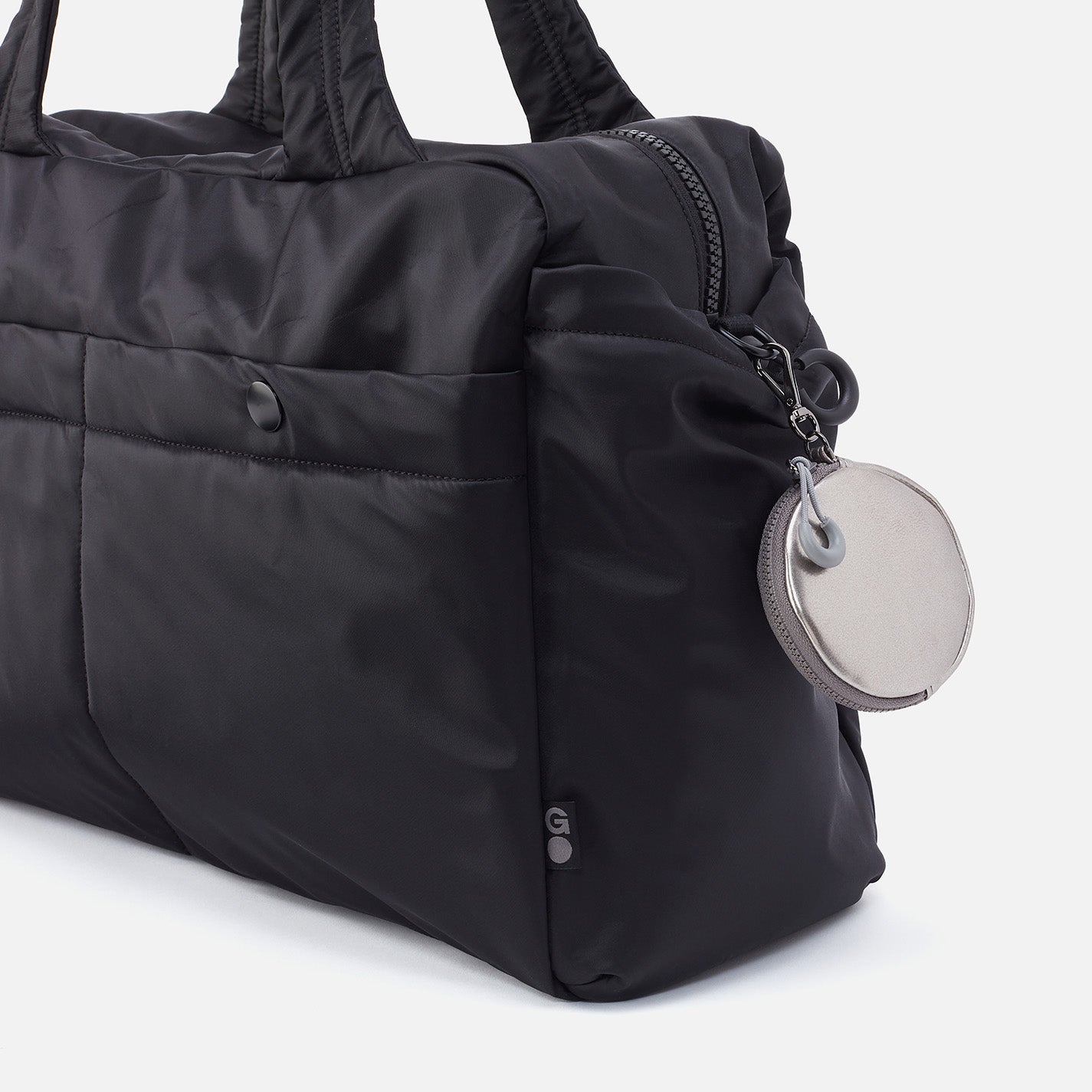 TAG ALONG Clip-on in EverShine nylon - Quicksilver Metallic - Image 6