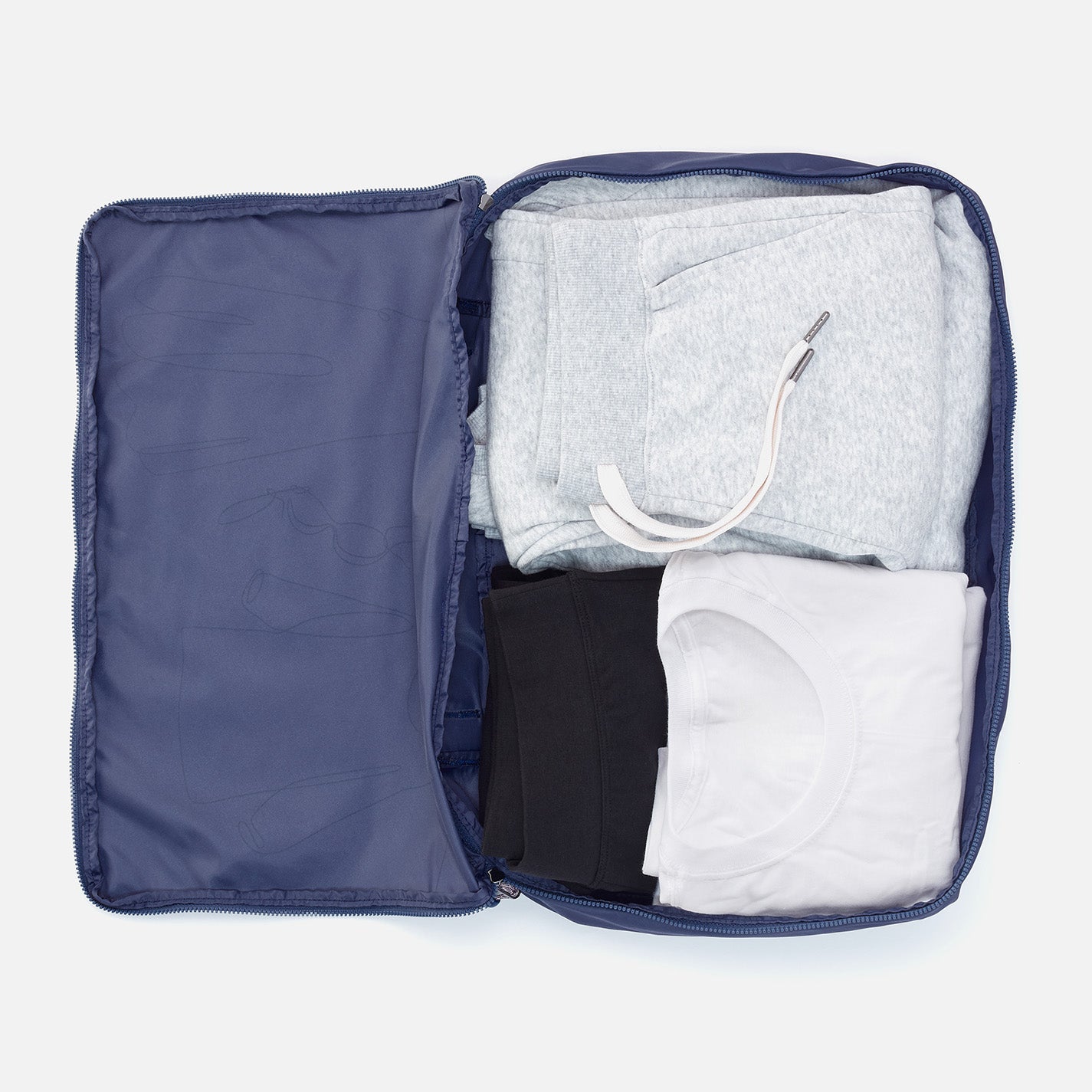SET TO GO Packing Cube Large in CaRefiber recycled nylon - Lotus - Image 3