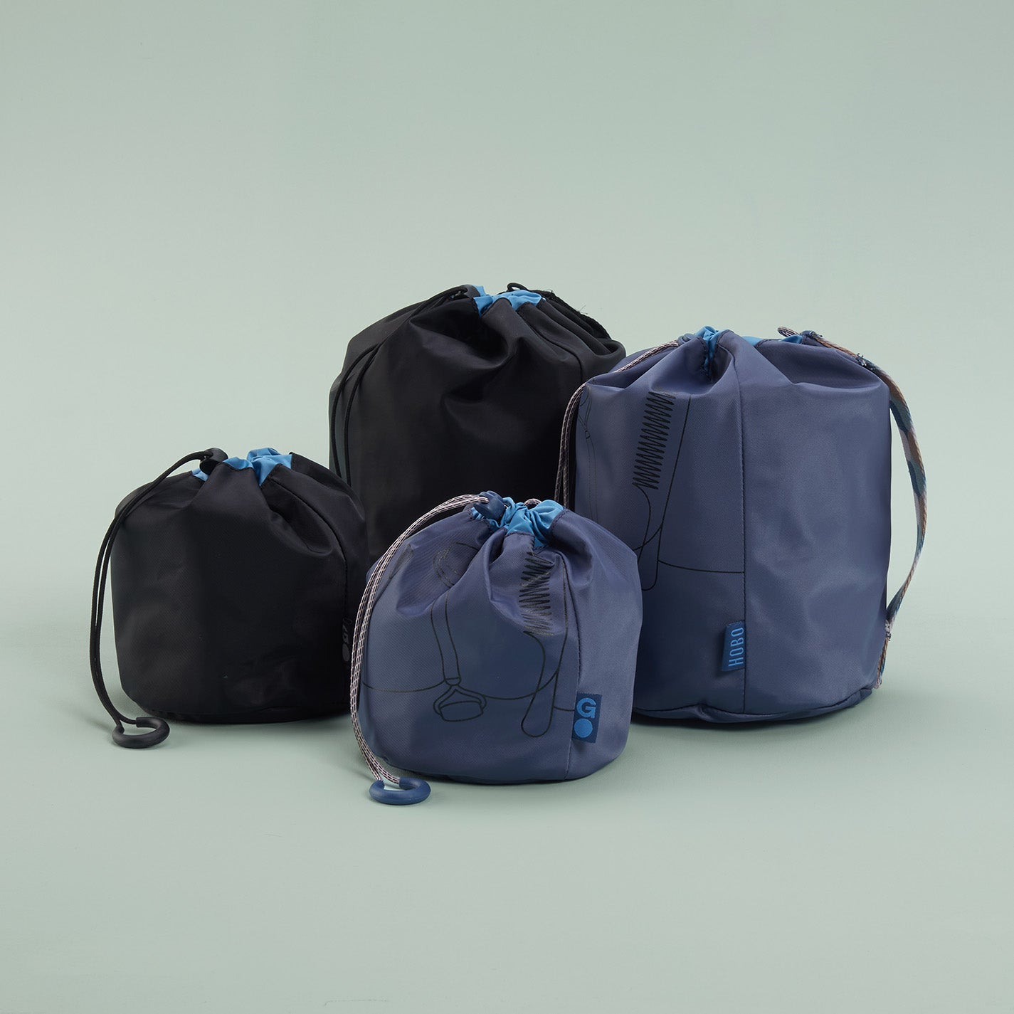 QUICK DRAW Pack Sack Small in CaRefiber recycled nylon - Jet - Image 6