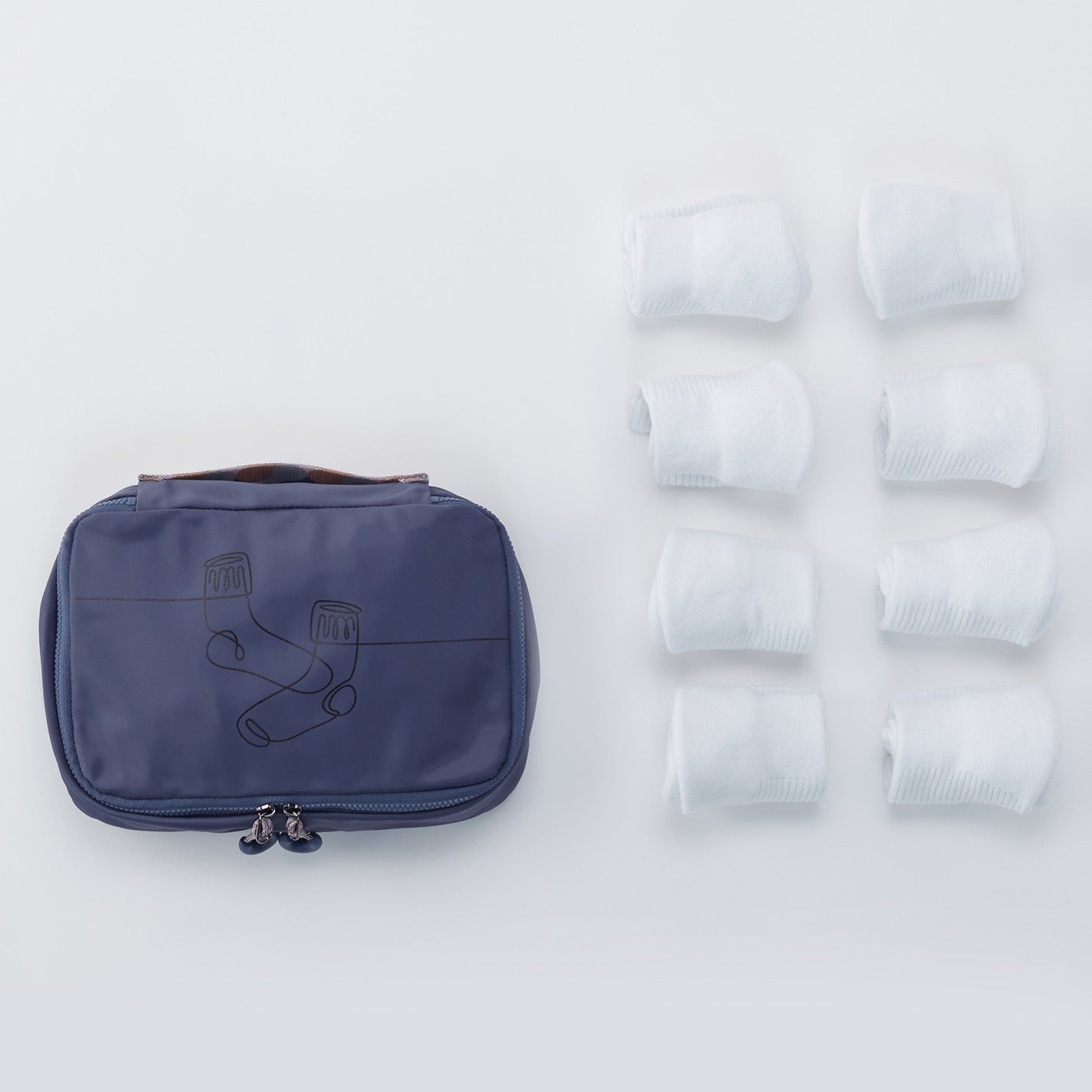 SET TO GO Packing Cube Small in CaRefiber recycled nylon - Lotus - Image 7