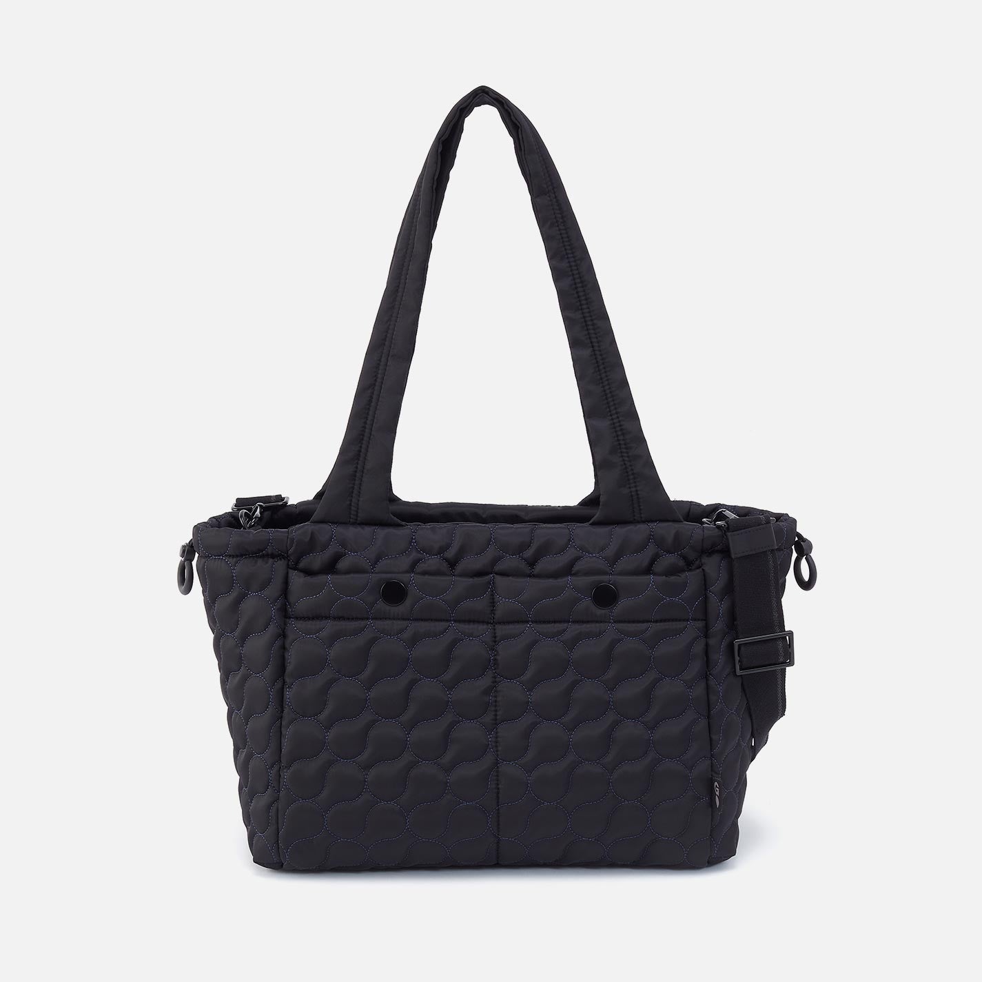 ALL IN ONE Tote in CaRefiber recycled nylon - Quilted Jet