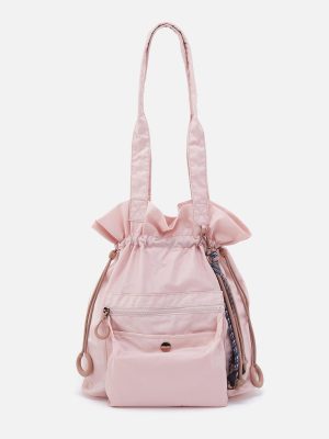 EASY DRAW Tote in CaRefiber recycled nylon - Lotus