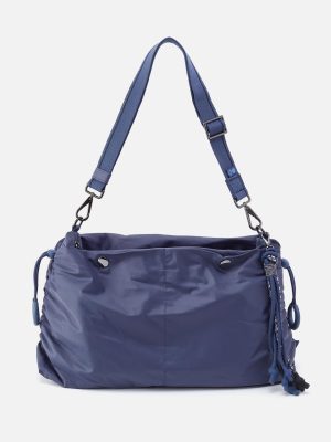 THE BIG DRAW Crossbody in CaRefiber recycled nylon - Ocean