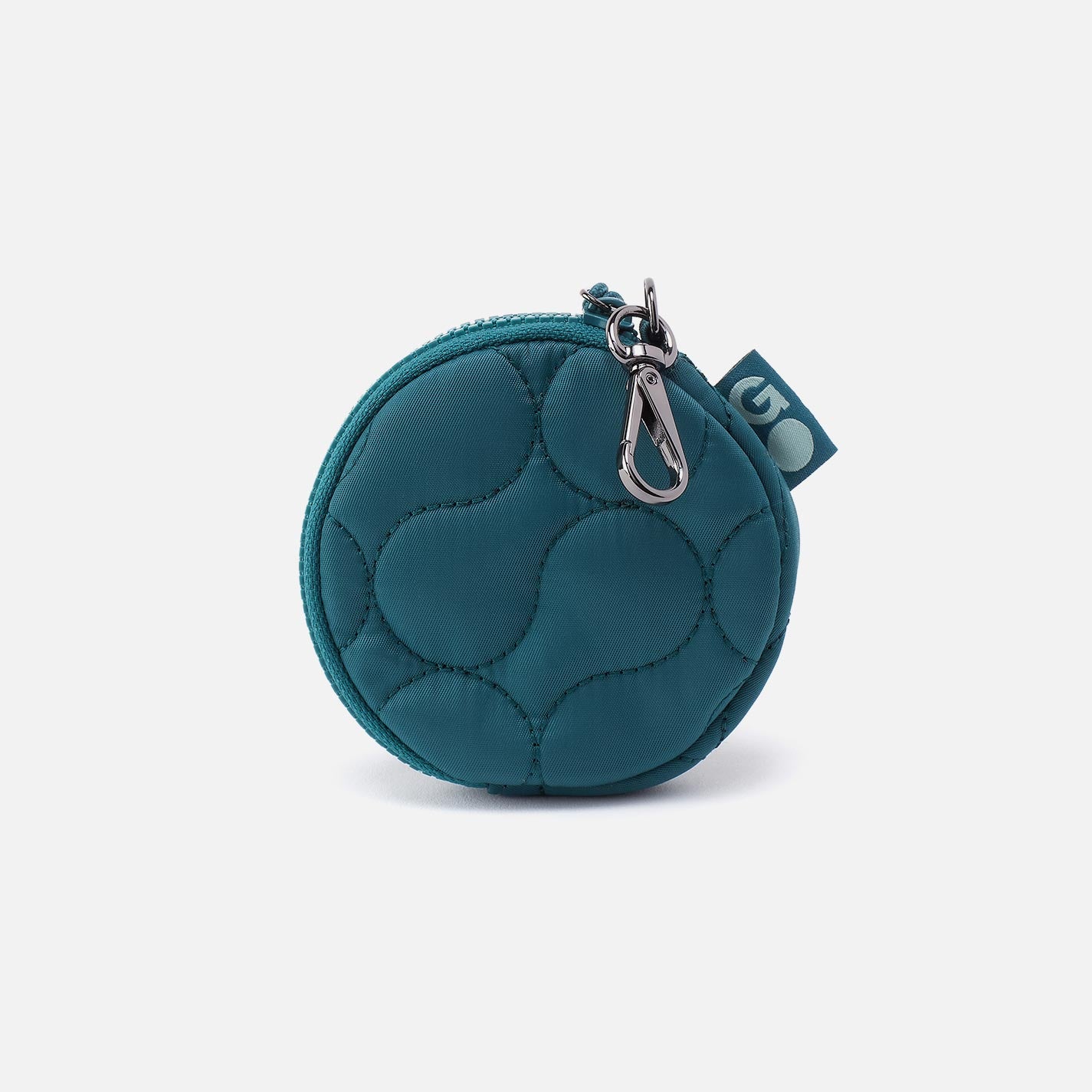 TAG ALONG Quilted Clip-On in CaRefiber recycled nylon - Teal - Image 3