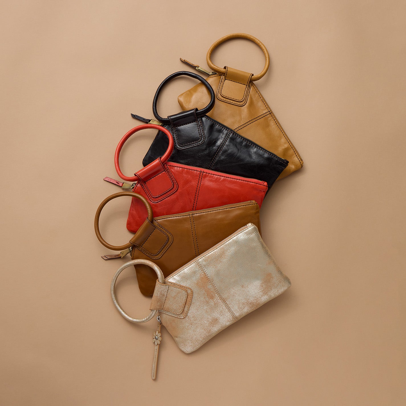 Sable Wristlet In Metallic Leather - Saddle Stardust - Image 2