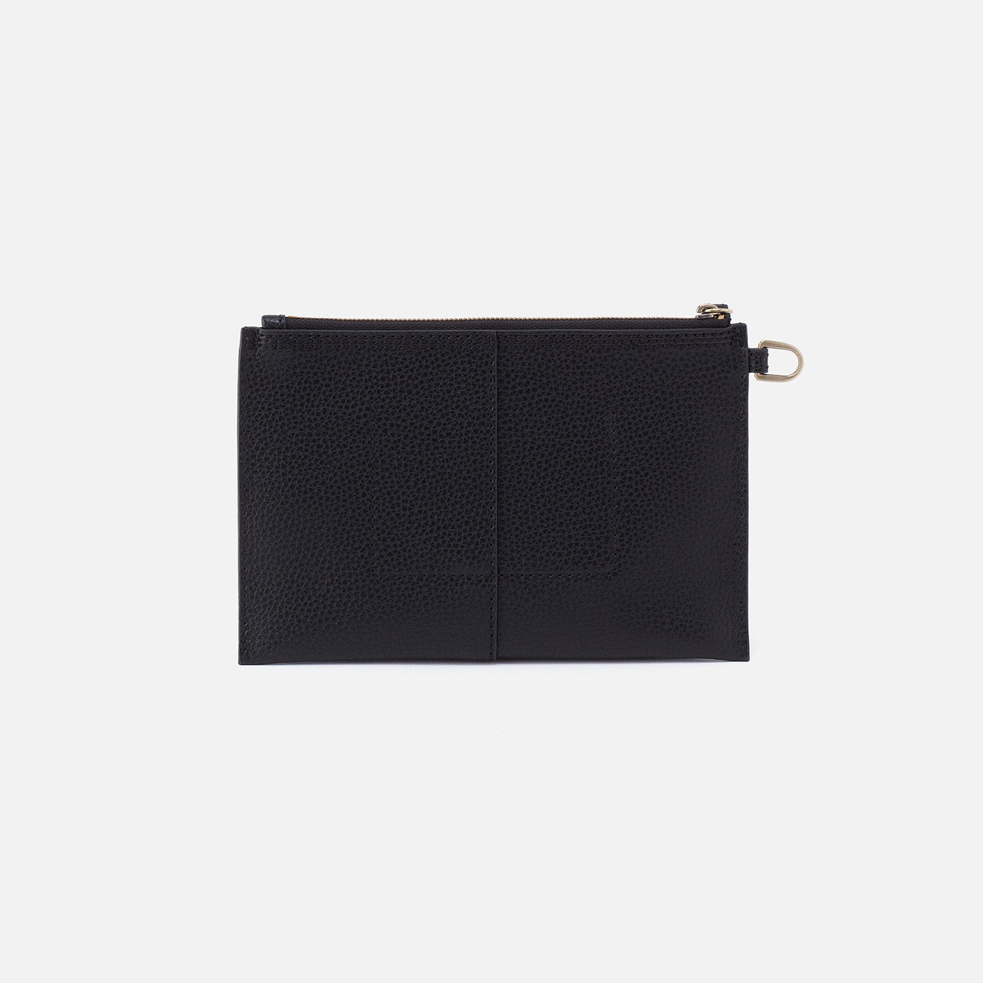 Vida Small Pouch in Micro Pebbled Leather - Black - Image 5