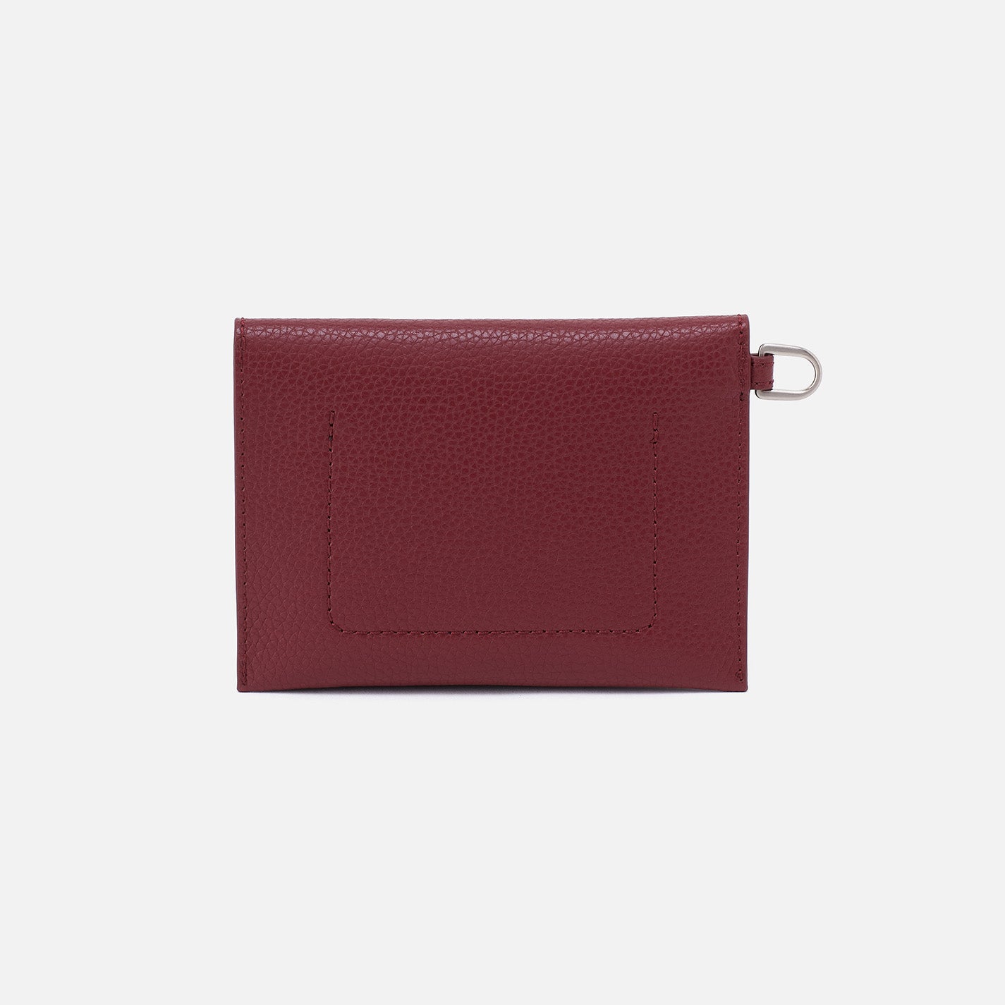 Vida Passport In Micro Pebbled Leather - Port - Image 3
