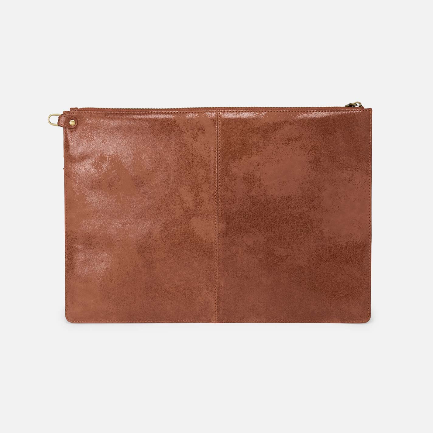 Digital Nomad Large Sleeve in Buffed Leather - Burnished Saddle - Image 2