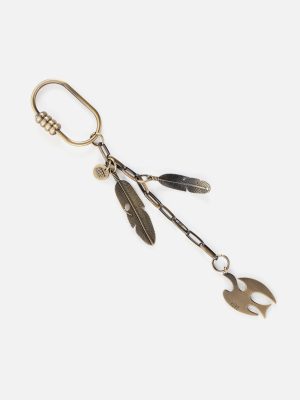 Dove Love Keyring - Gold