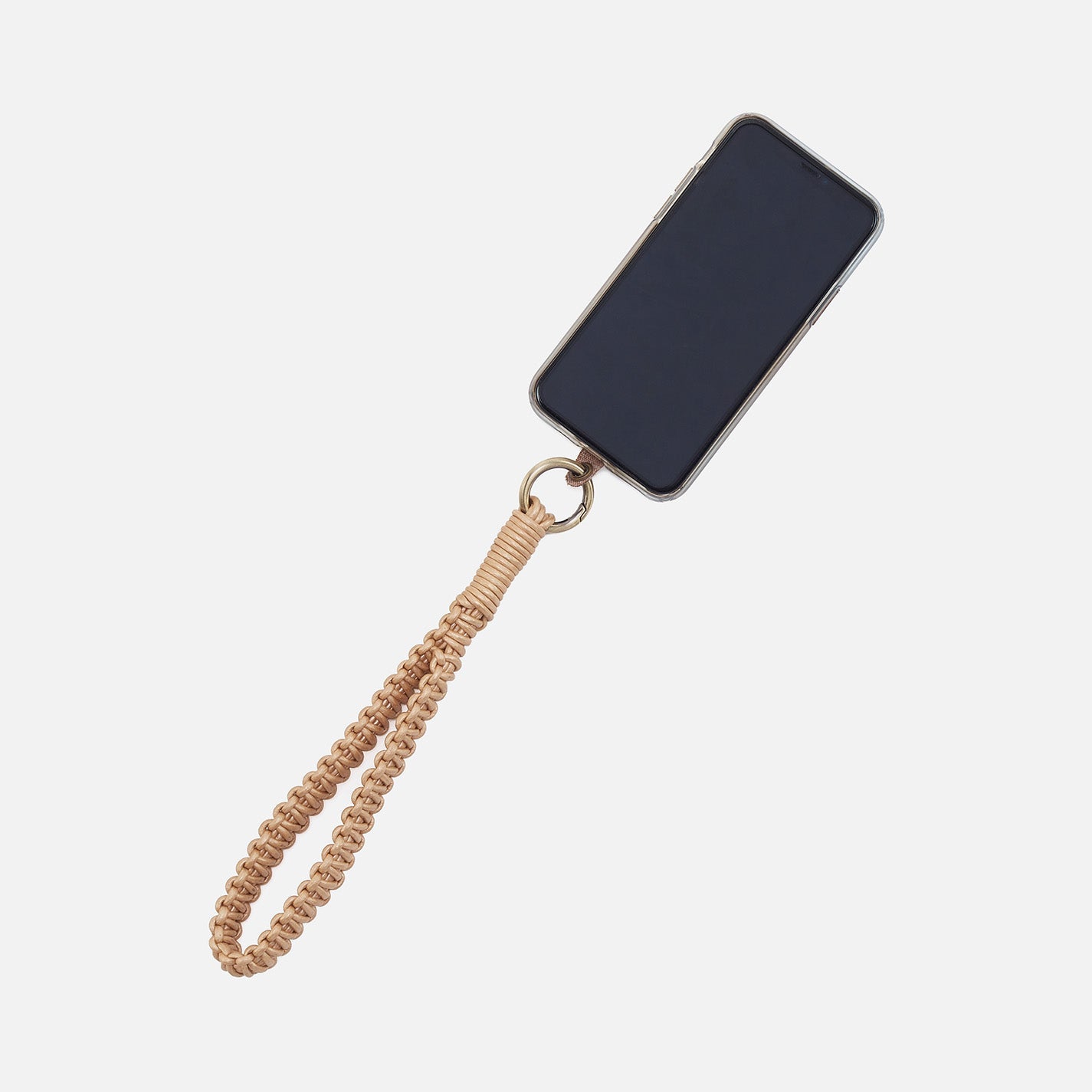 Leather Cord Strap In Coated Leather Cording - Golden - Image 3