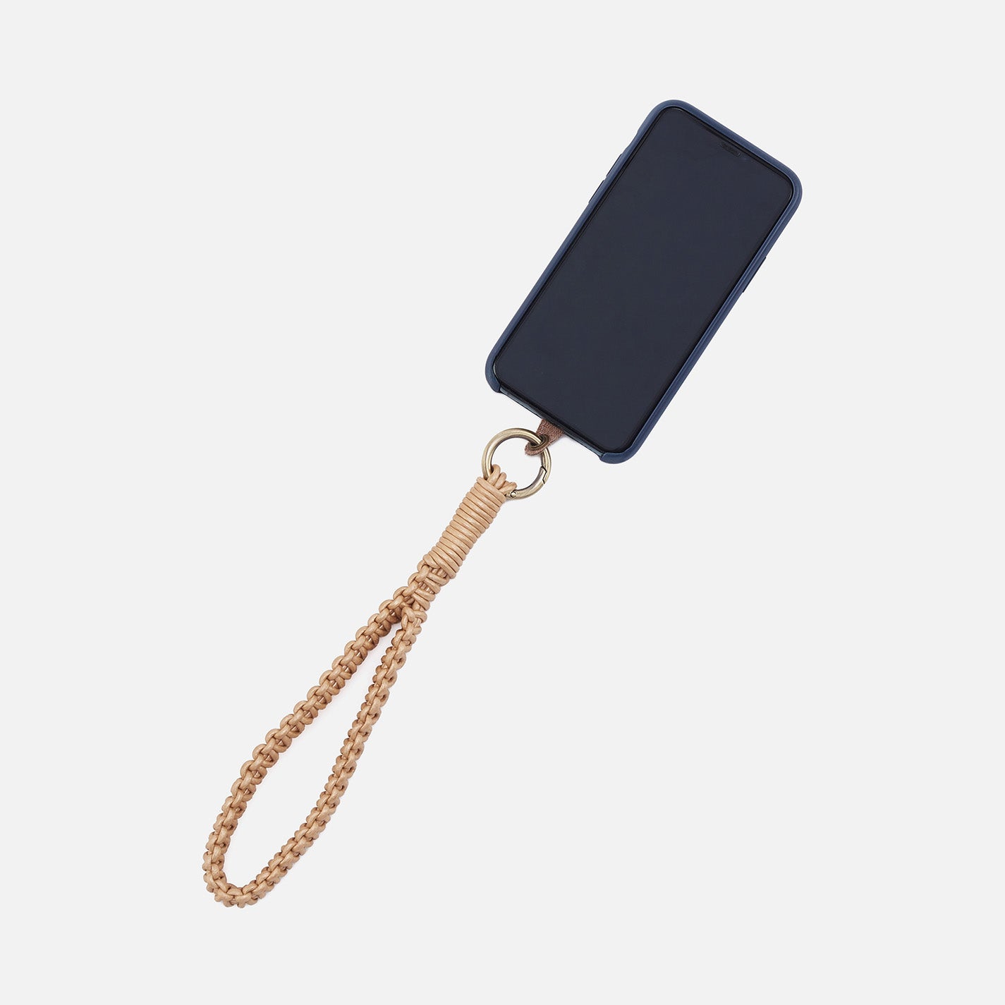 Leather Cord Strap In Coated Leather Cording - Golden - Image 5