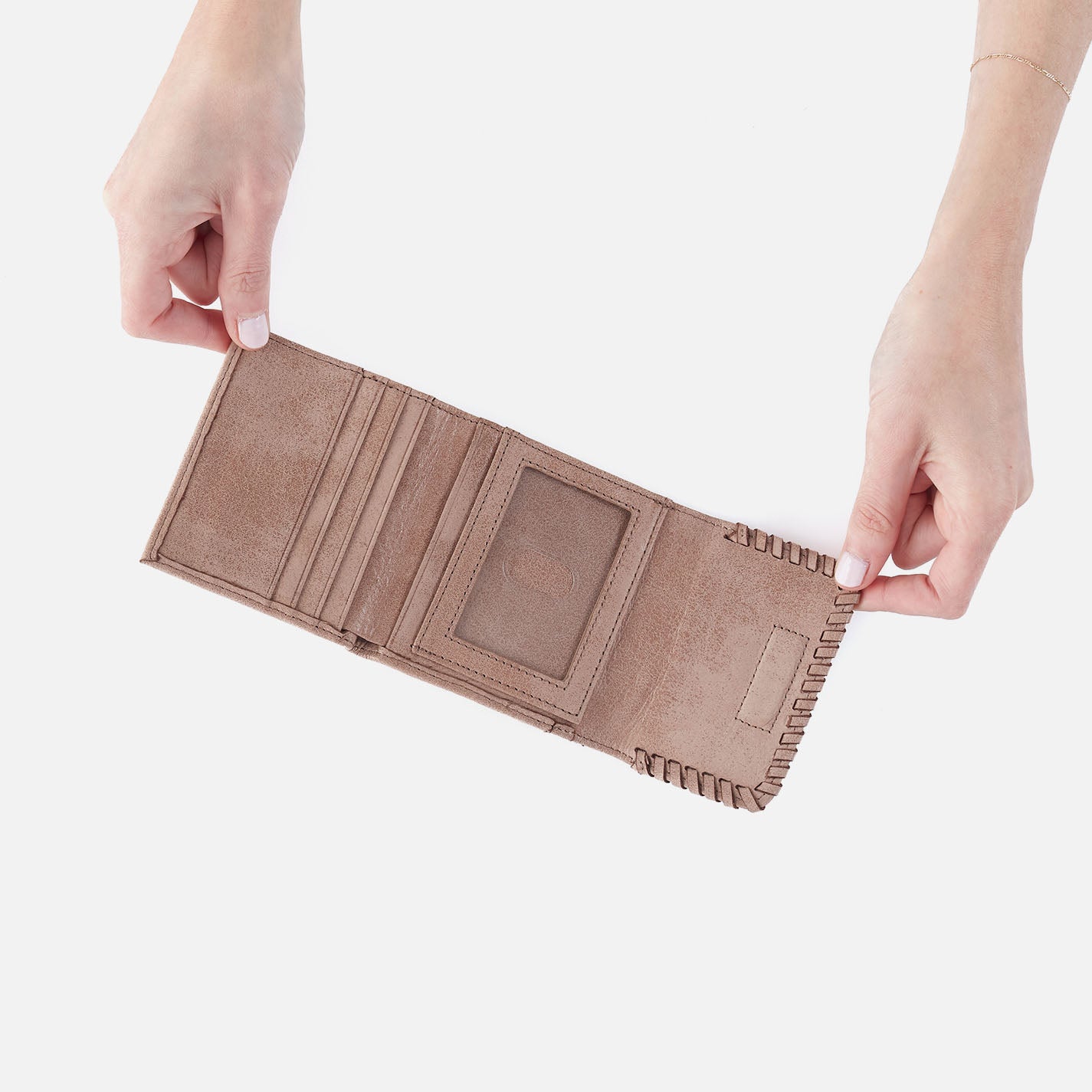 Foray Small Wallet In Buffed Leather - Hazel - Image 2