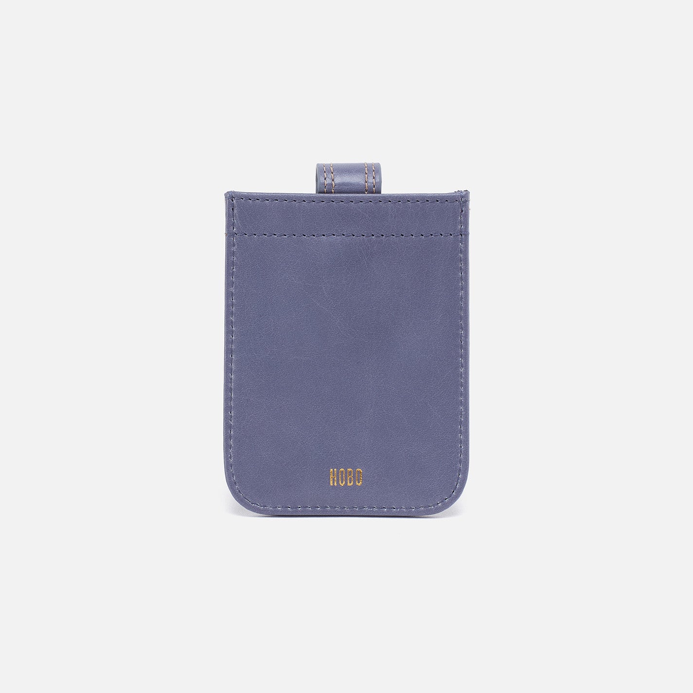 Dunn Card Case In Polished Leather - Sky Blue - Image 2