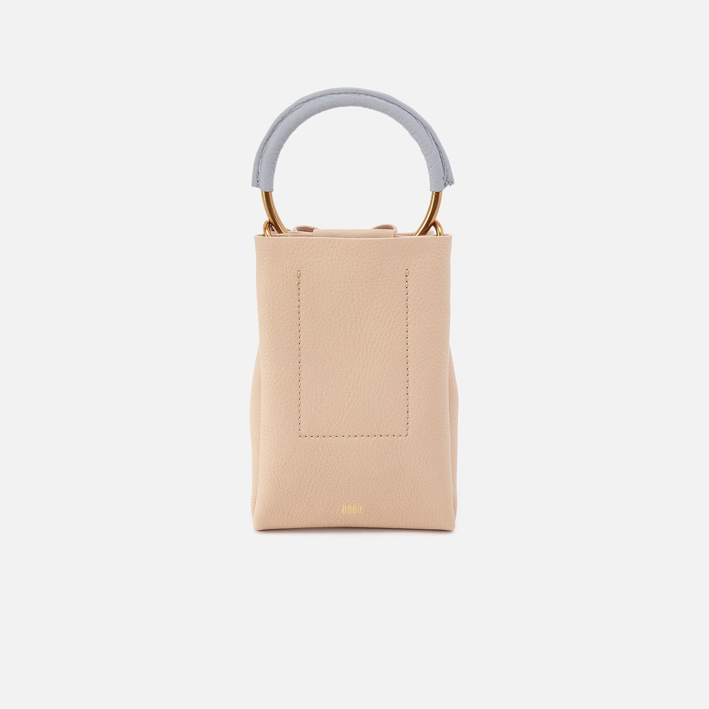 Eden Phone Crossbody In Pebbled Leather - Linen - Image 4