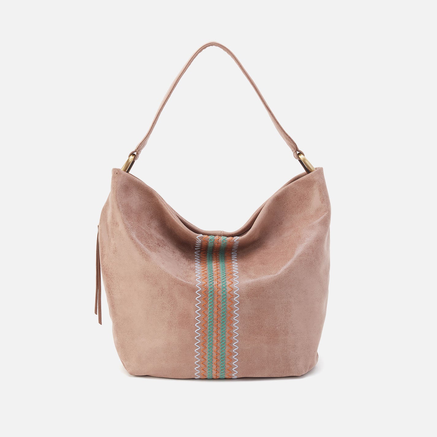 Harley Hobo In Buffed Leather - Hazel