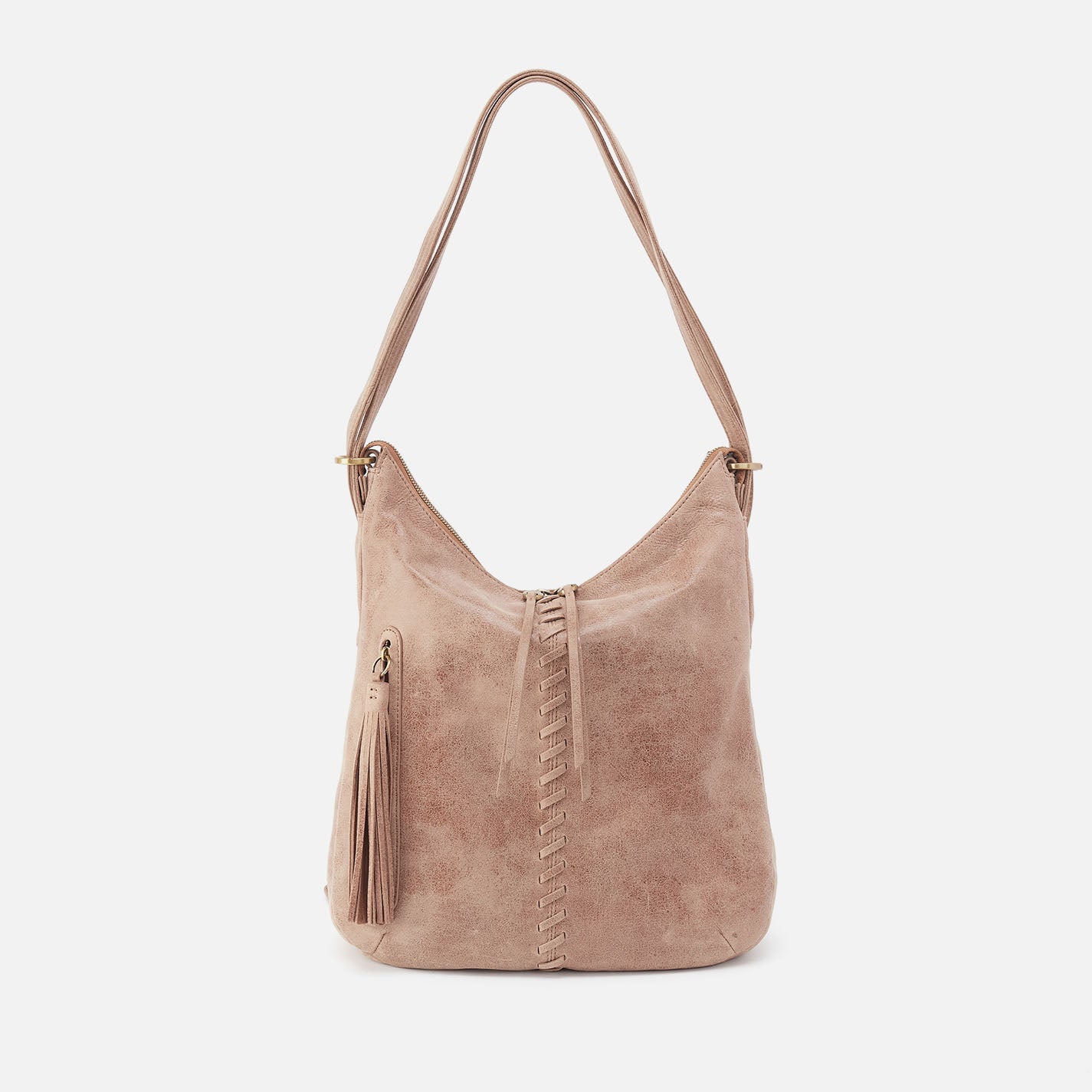 Merrin Convertible Backpack In Buffed Leather - Hazel - Image 5