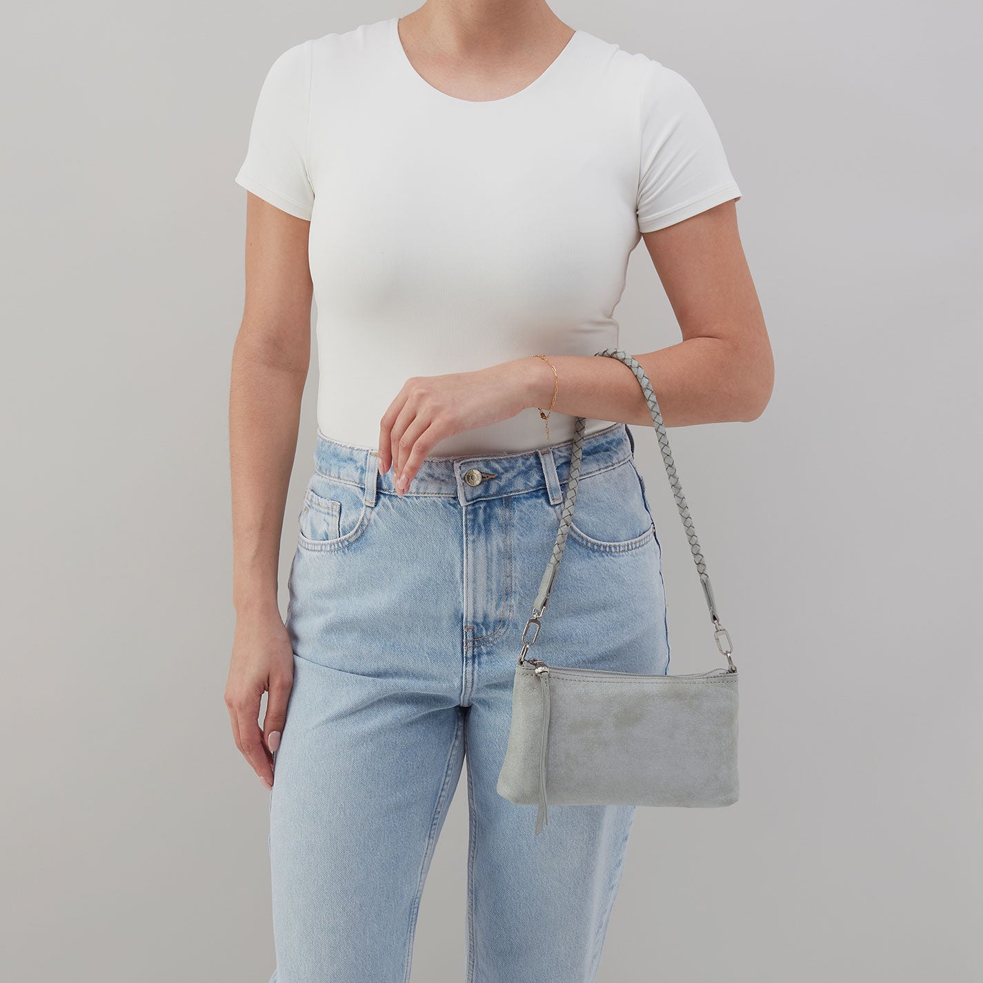 Darcy Crossbody In Buffed Leather - Misty Harbor - Image 5