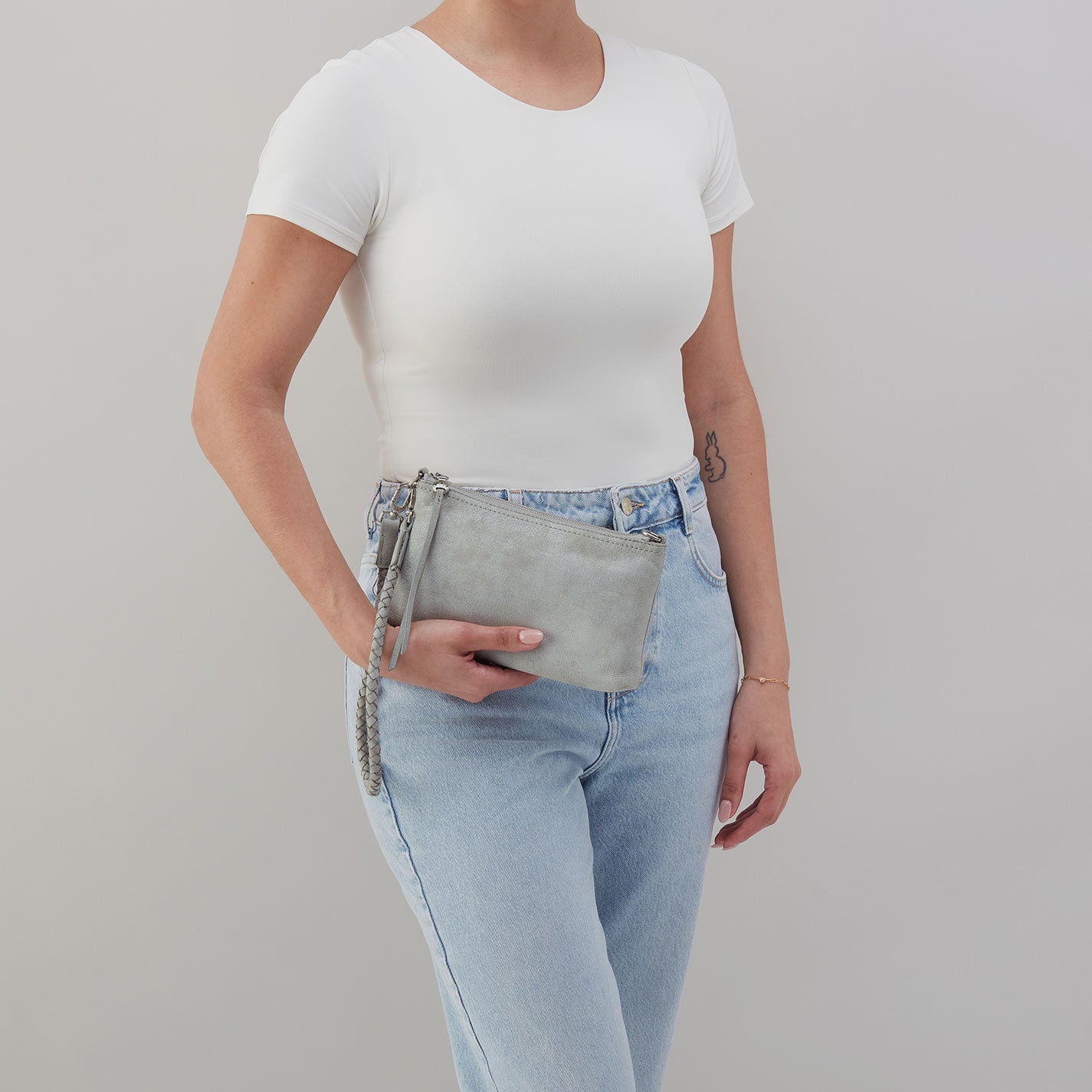 Darcy Crossbody In Buffed Leather - Misty Harbor - Image 6
