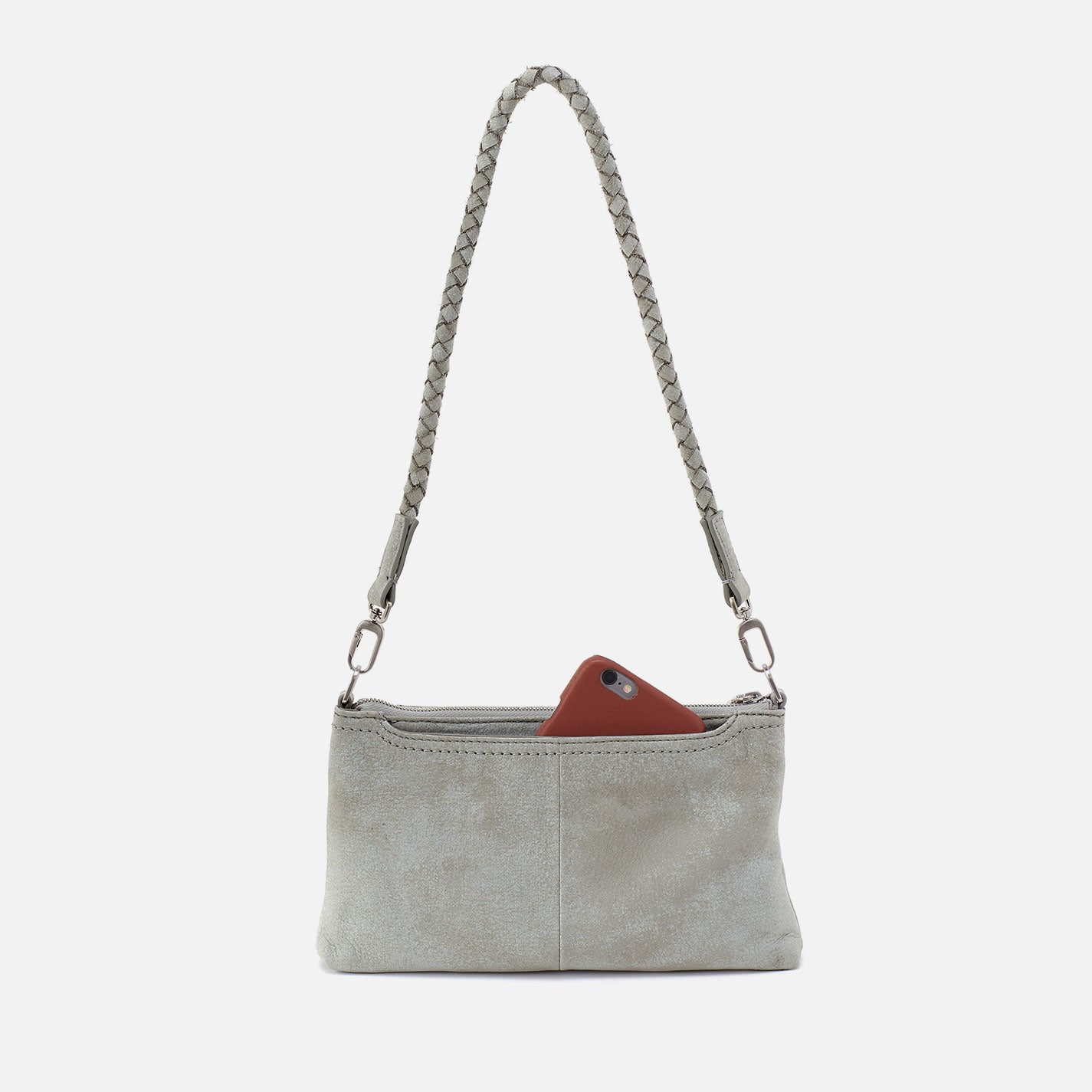 Darcy Crossbody In Buffed Leather - Misty Harbor - Image 8