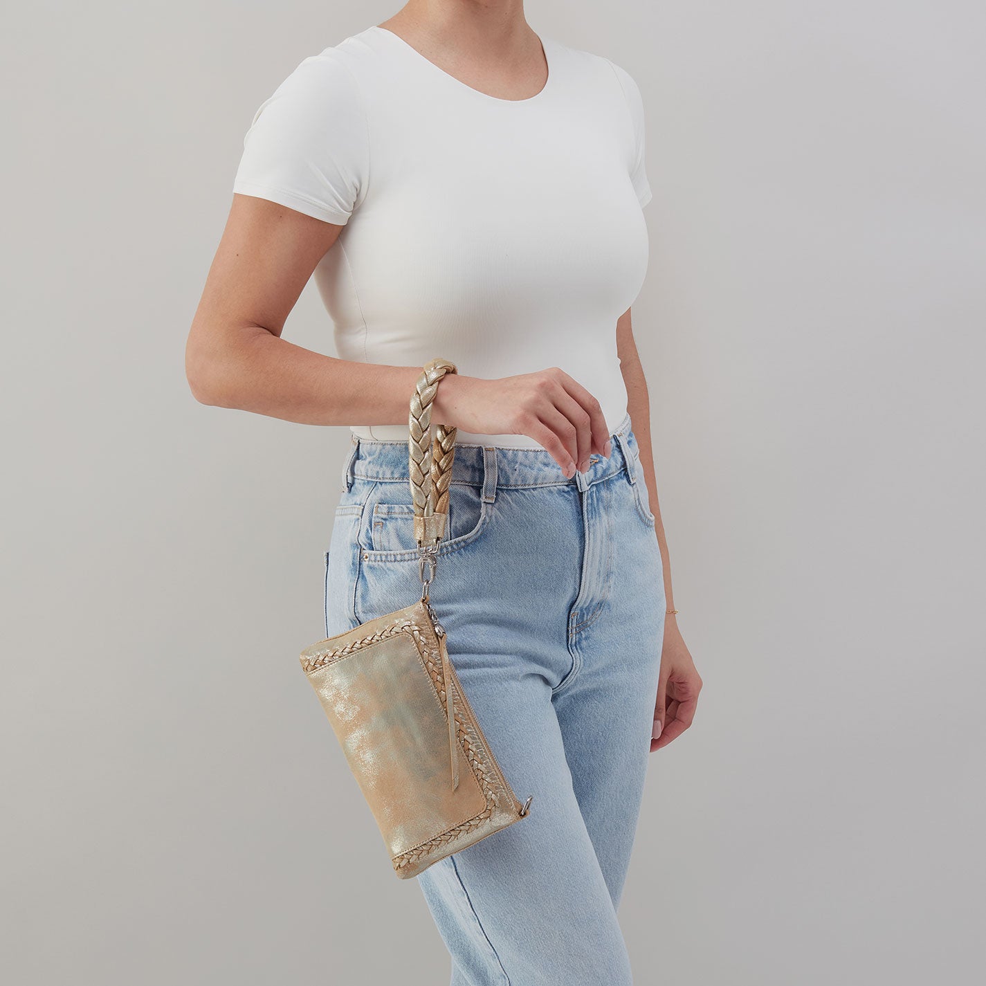 Darcy Crossbody In Metallic Leather - Saddle Stardust - Image 6