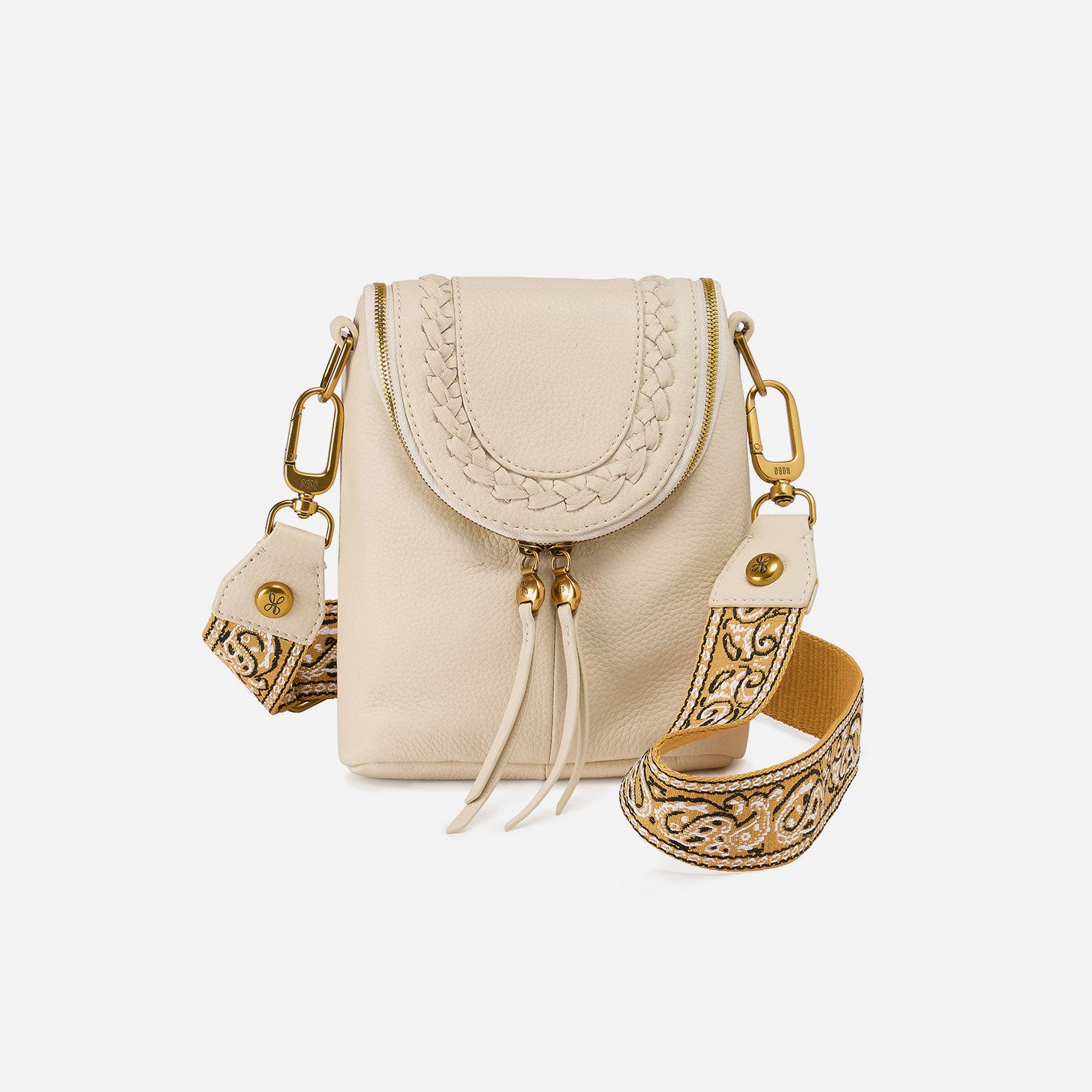 Fern Crossbody In Pebbled Leather - Birch