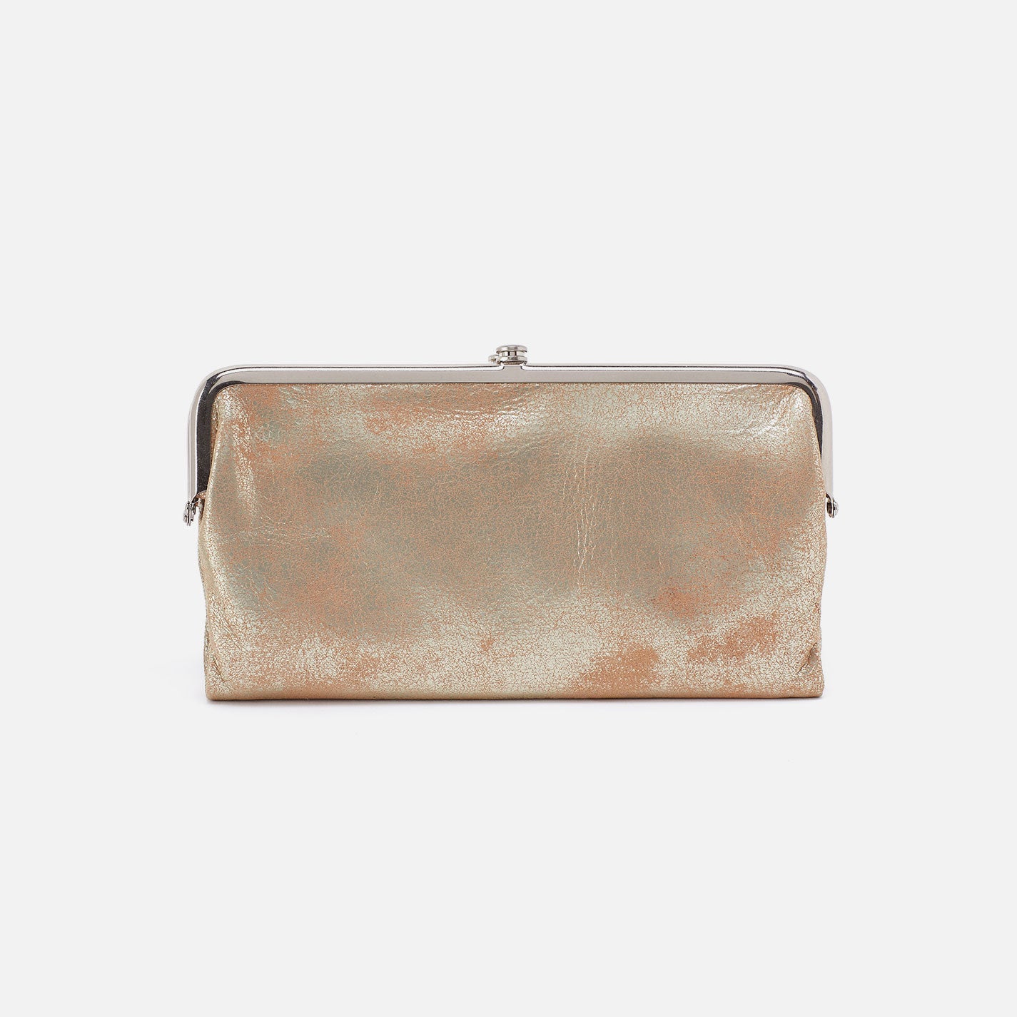 Lauren Clutch-Wallet In Metallic Leather - Saddle Stardust - Image 7
