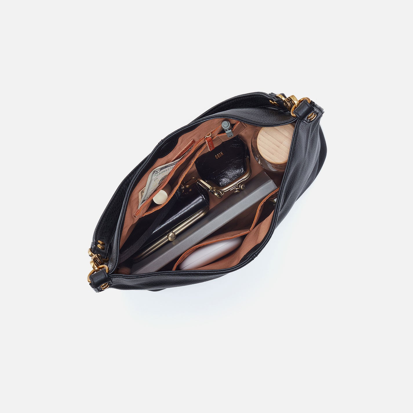 Pier Shoulder Bag In Pebbled Leather - Embroidered Birch - Image 3