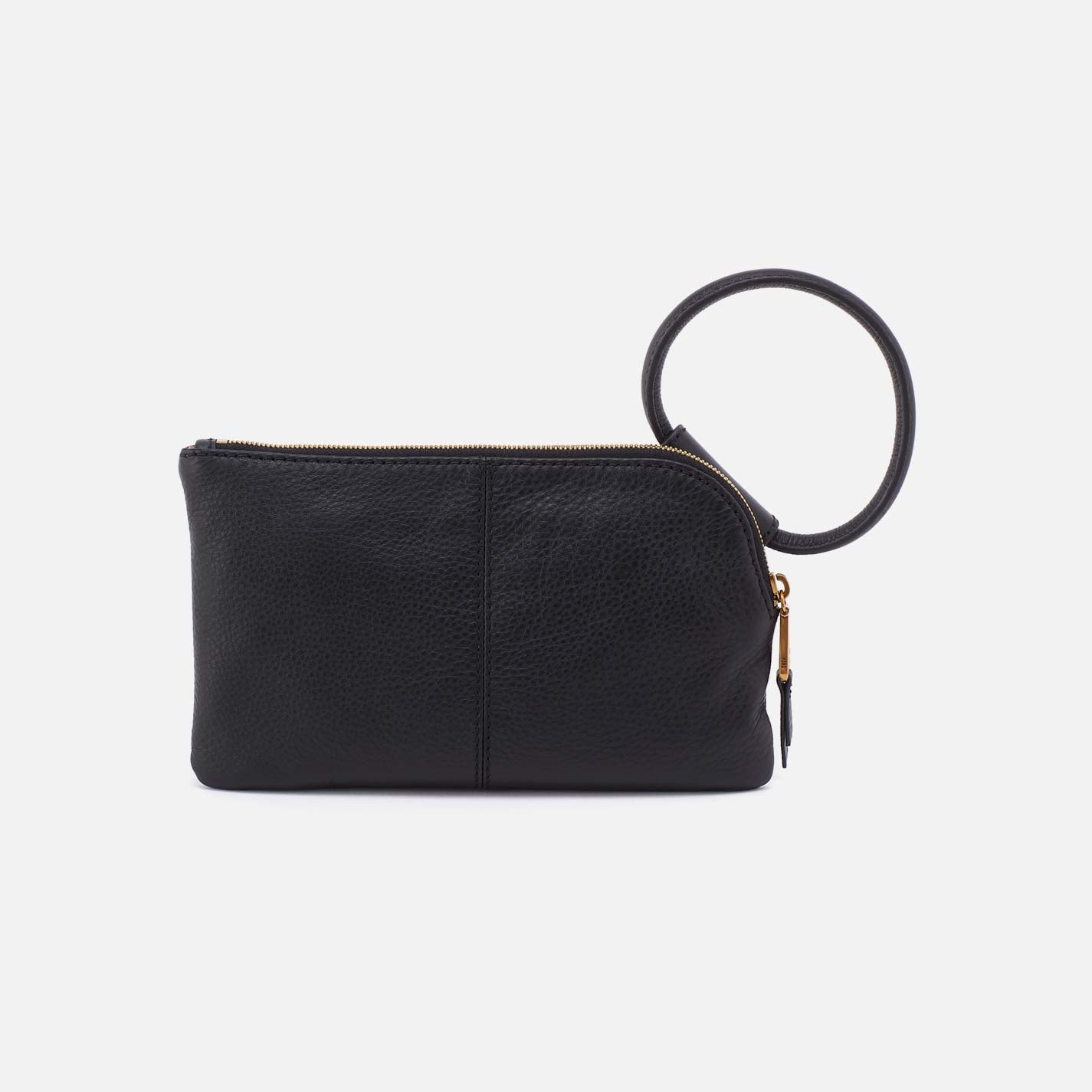 Sable Wristlet in Pebbled Leather - Black With Studs - Image 4