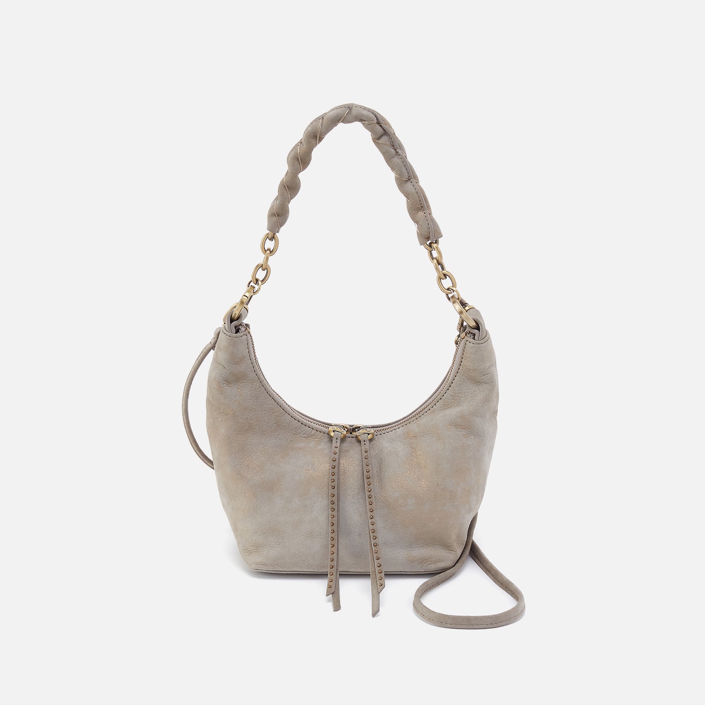 Astrid Small Crossbody in Nubuck Leather - Golden Granite