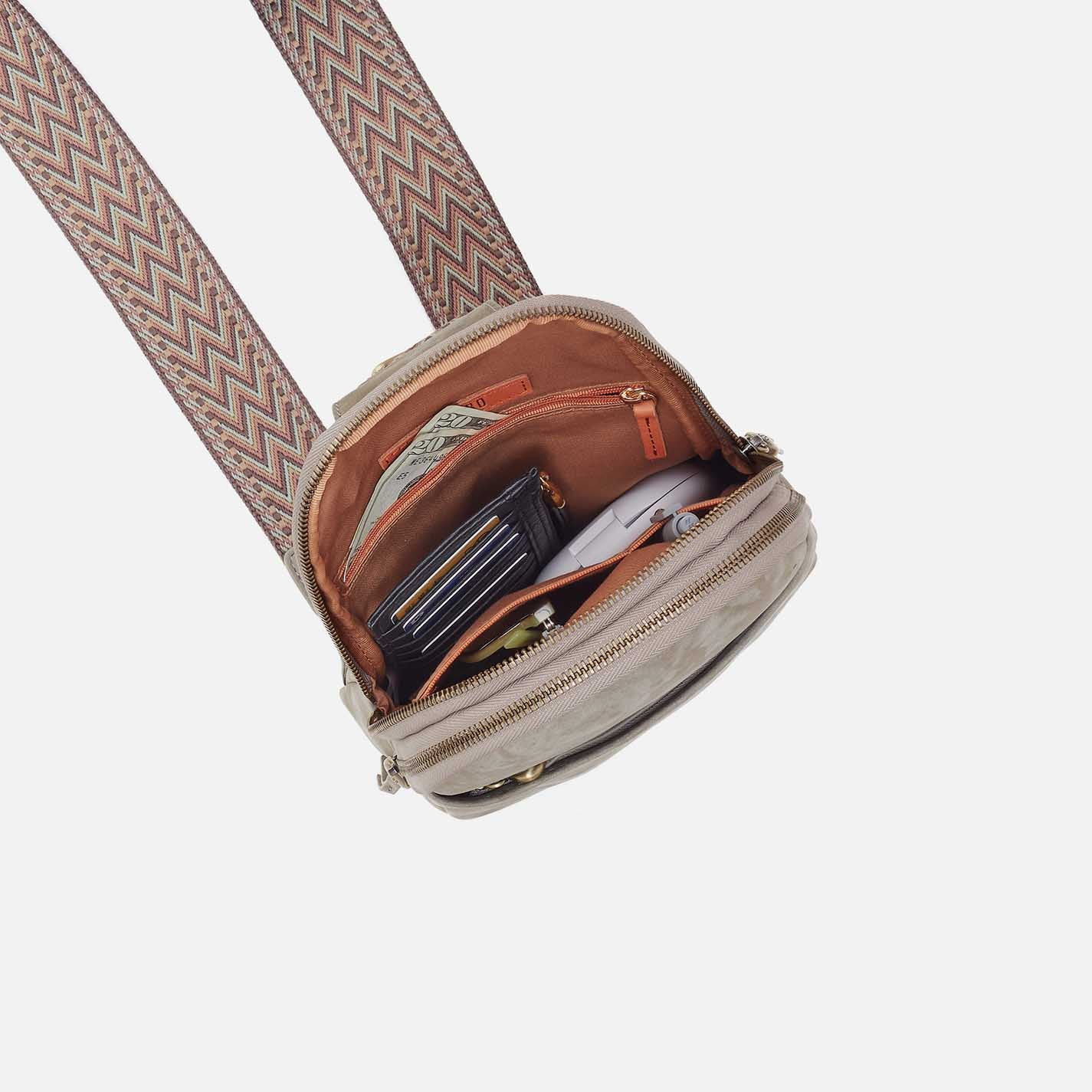 Cass Sling in Nubuck Leather - Golden Granite - Image 3