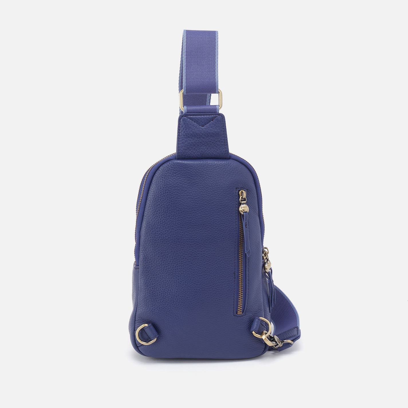 Cass Sling In Pebbled Leather - Dark Iris - Image 6