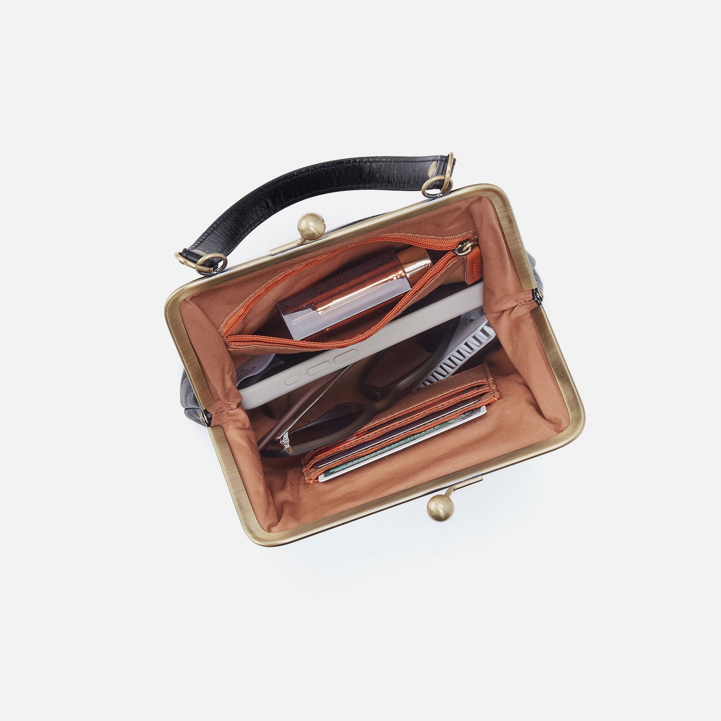Alba Crossbody In Smooth Leather - Cordovan - Image 3