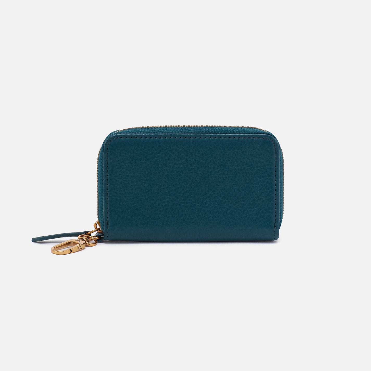 Move Clip Wallet In Pebbled Leather - Midnight Teal