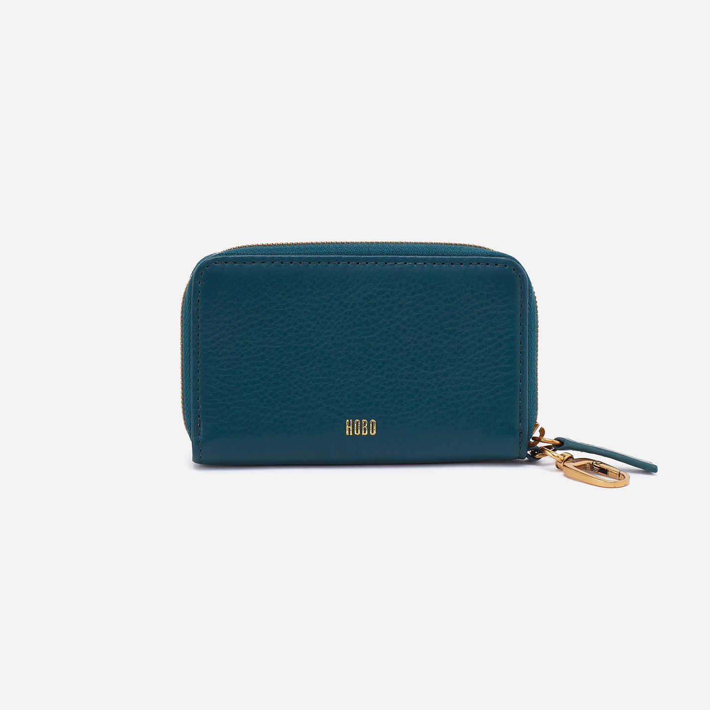 Move Clip Wallet In Pebbled Leather - Midnight Teal - Image 3