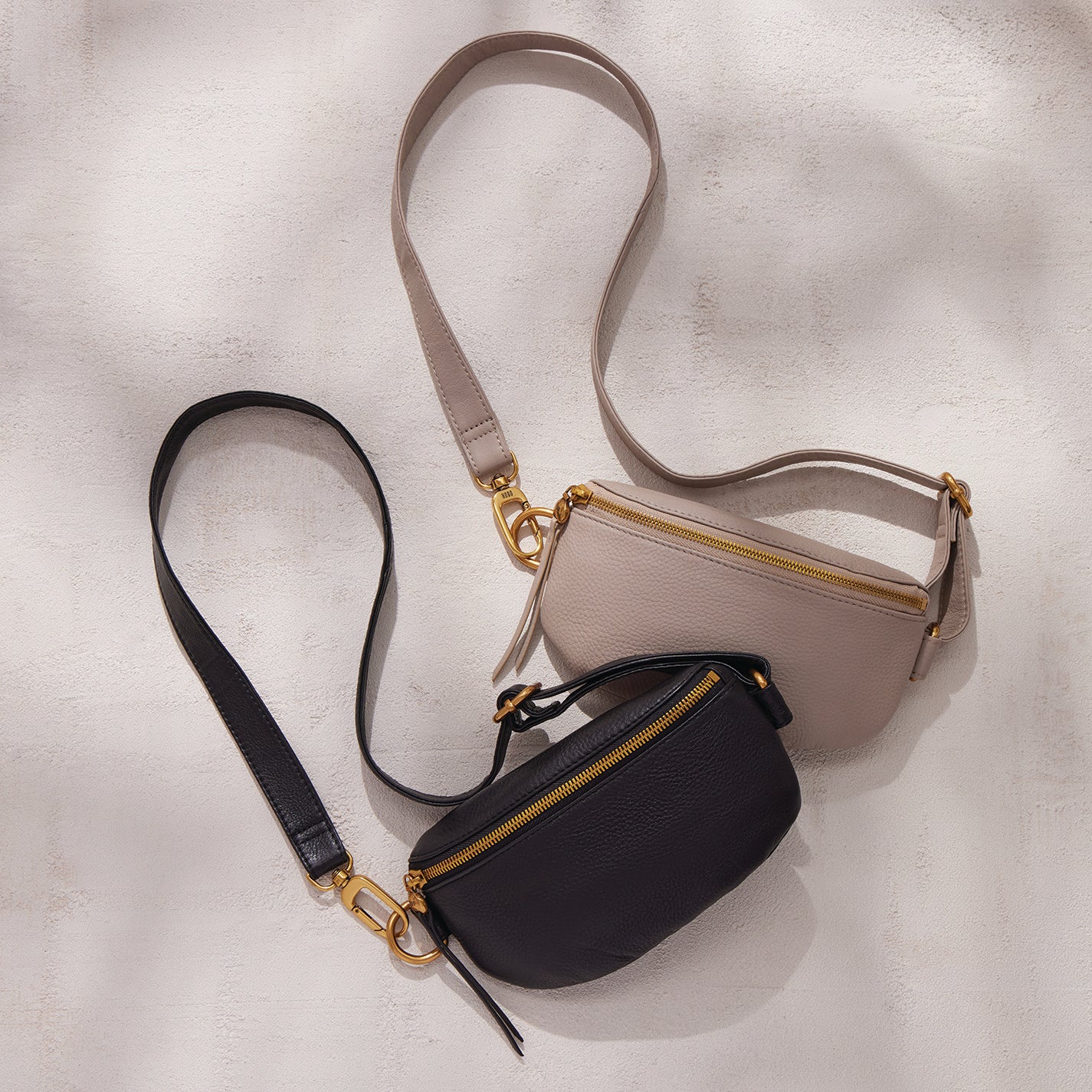 Fern Belt Bag In Pebbled Leather - Black - Image 6